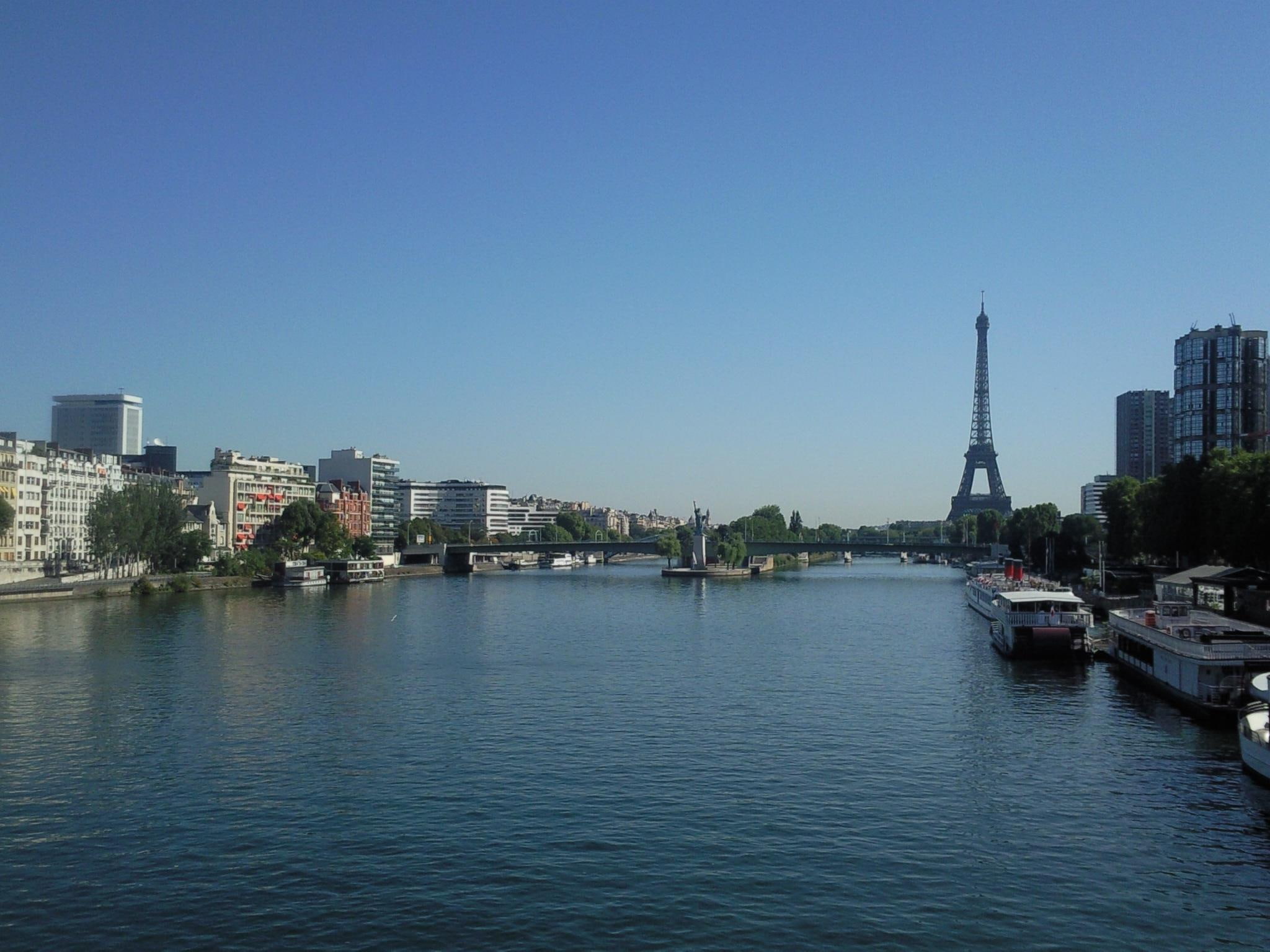 paris, 1080P, architecture, tour eiffel, seine, monuments, nature and landscapes, HD Wallpaper