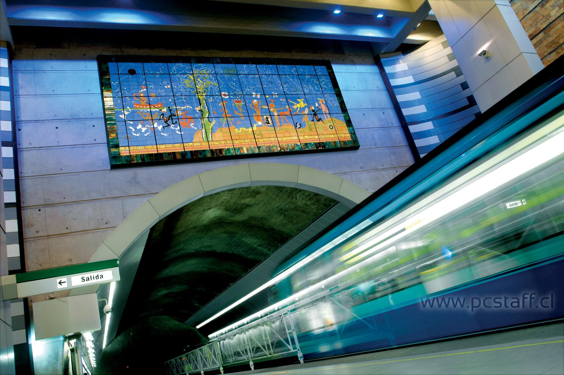 subway, animals, chile, metro santiago, subway station, 1080P, santiago, HD Wallpaper