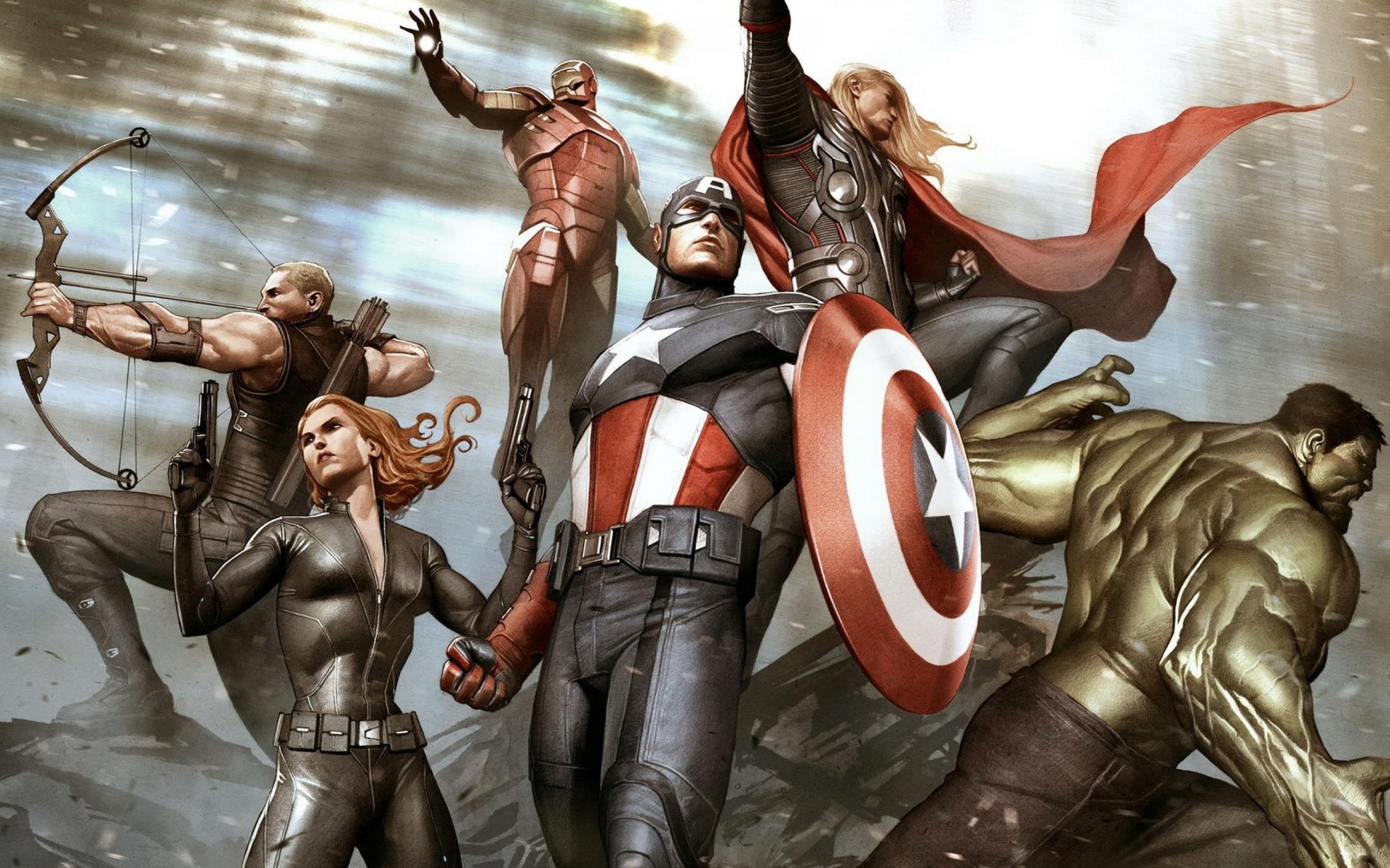 comics, 2K, america, imgresize, hd, Avengers, 4K, captain, 2880x1800, adi granov avengers, desktop, iron man, HD Wallpaper