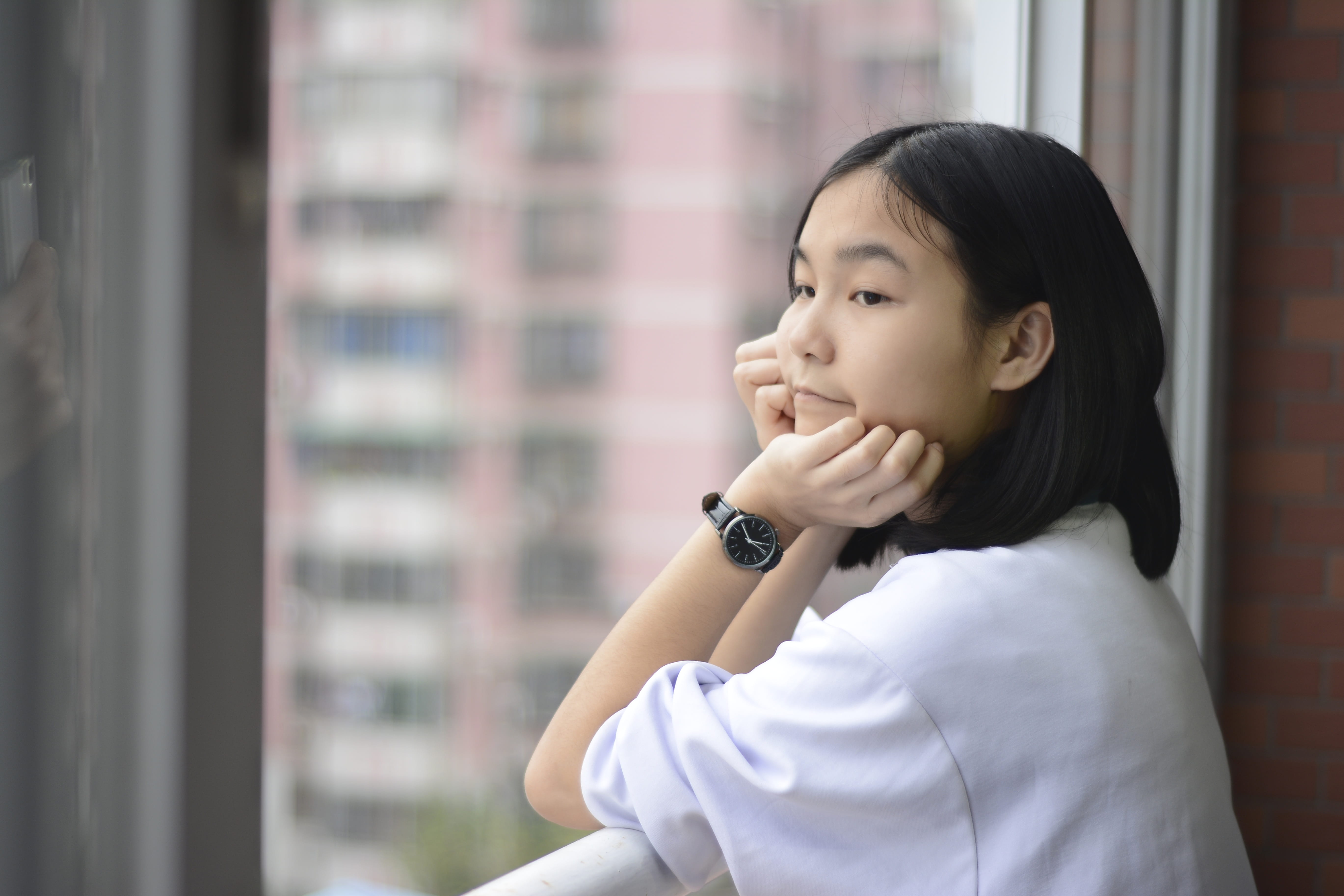 looking, females, headshot, day, women, 5K, focus on foreground, hairstyle, china, looking away, cute, leisure activity, girls, portrait, real people, HD Wallpaper