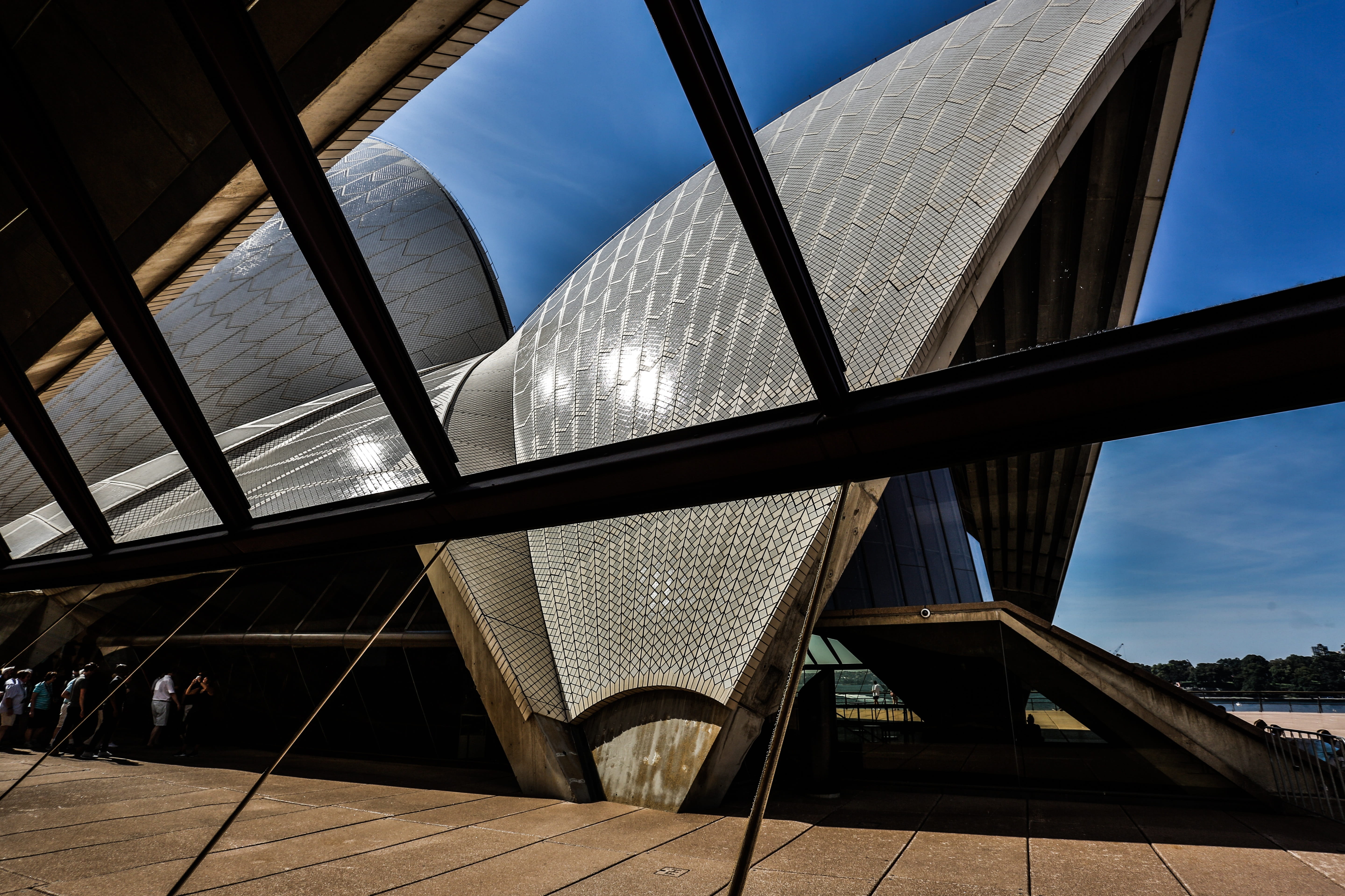 blue day, shadow, australia, skyscraper, travel, architecture, day, city, nature, transportation, landscape, outdoors, views, sydney, bridge, sunlight, HD Wallpaper