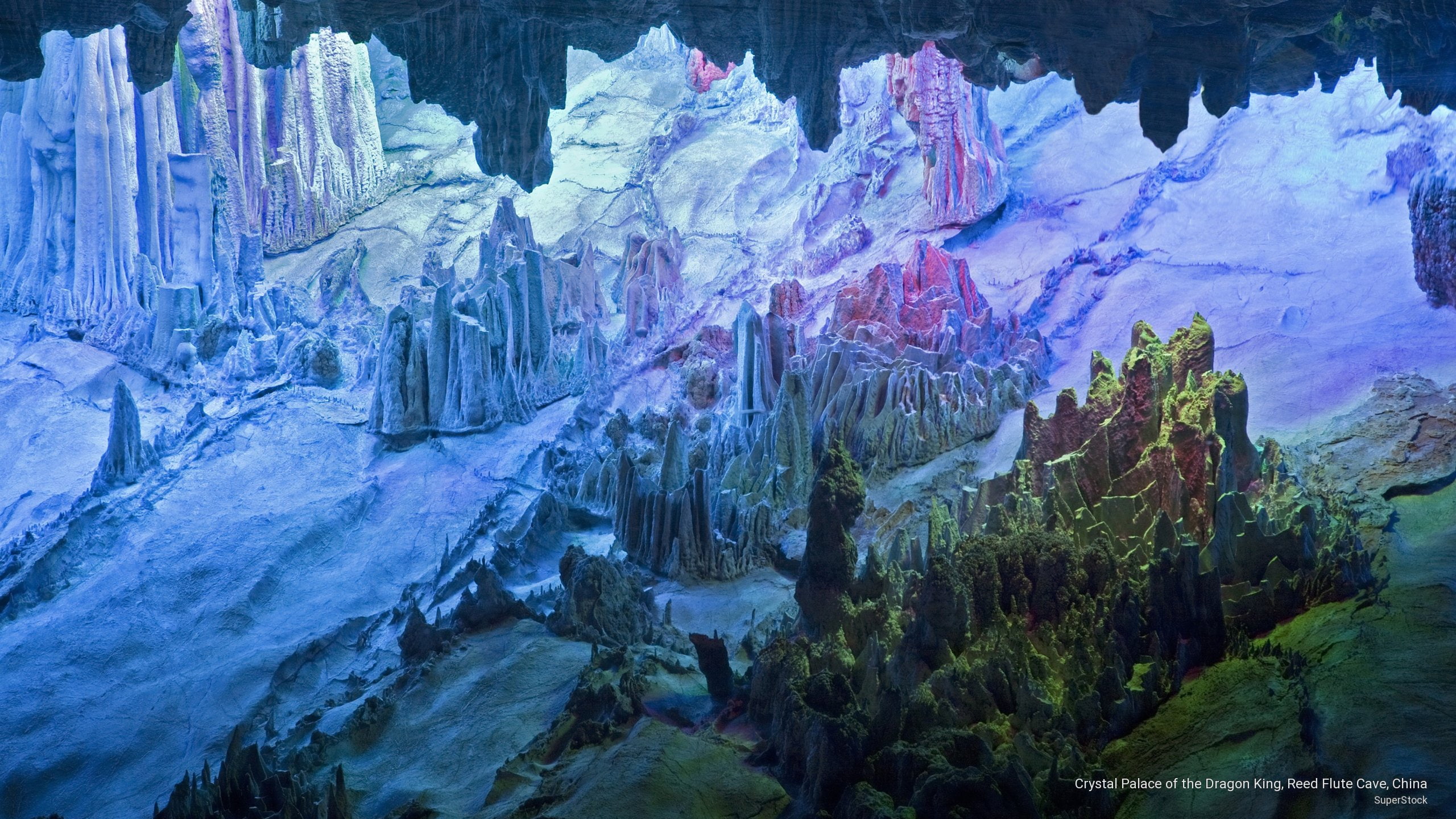 Nature, dragon, cave, crystal, reed, king, china, palace, 2K, flute, HD Wallpaper