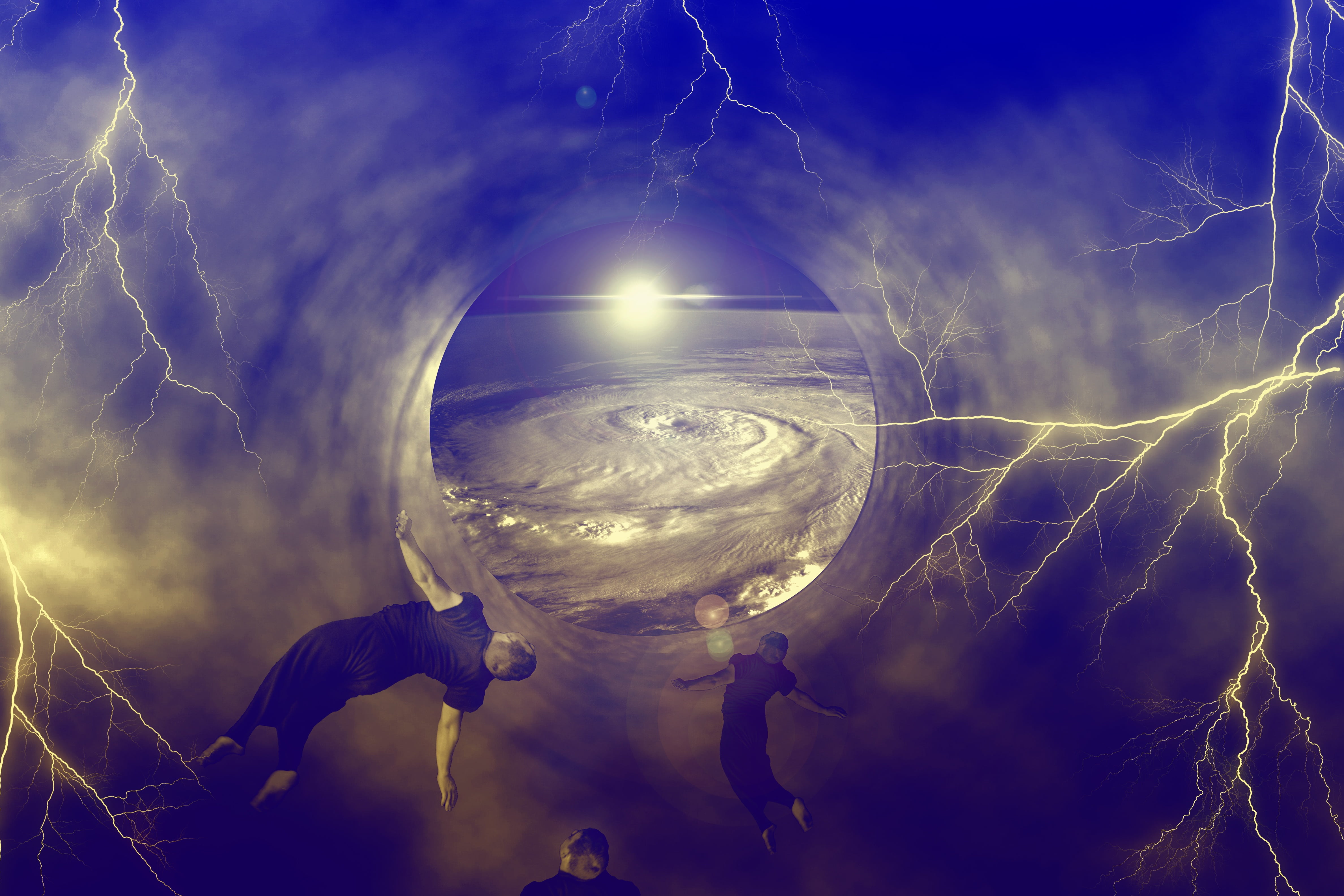 effect, near, science, creativity, fantasy, un, 4K, heavenly, connection, bright, night, vortex, sun, wearing, clouds, technology, adult, spirituality, HD Wallpaper