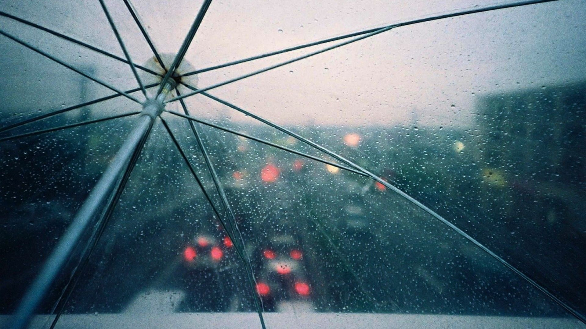 street, 1080P, rain, car, city, umbrella, HD Wallpaper