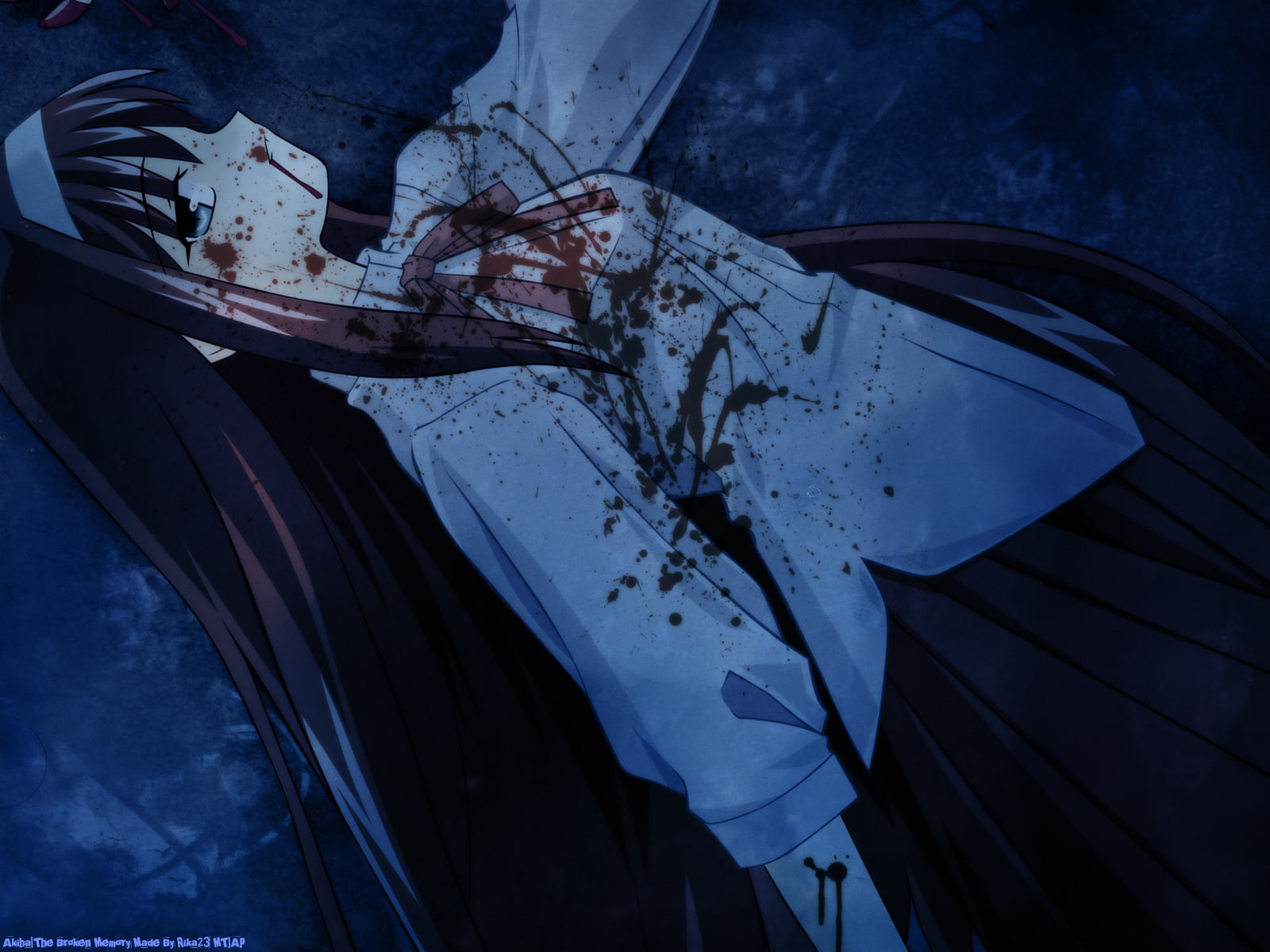 tsukihime, shingetsutan, 720P, takashi, takeuchi, dark, tohno, blood, akiha, HD Wallpaper