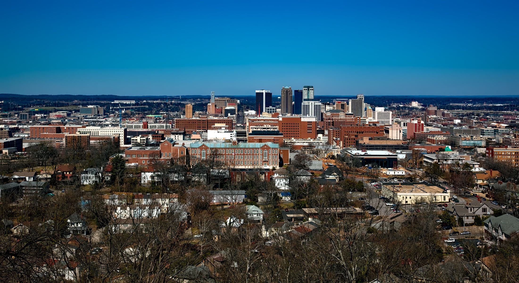 southeast, hdr, architecture, daytime, blue, building, built structure, downtown, office building exterior, clear sky, cities, cityscape, nature, apartment, HD Wallpaper