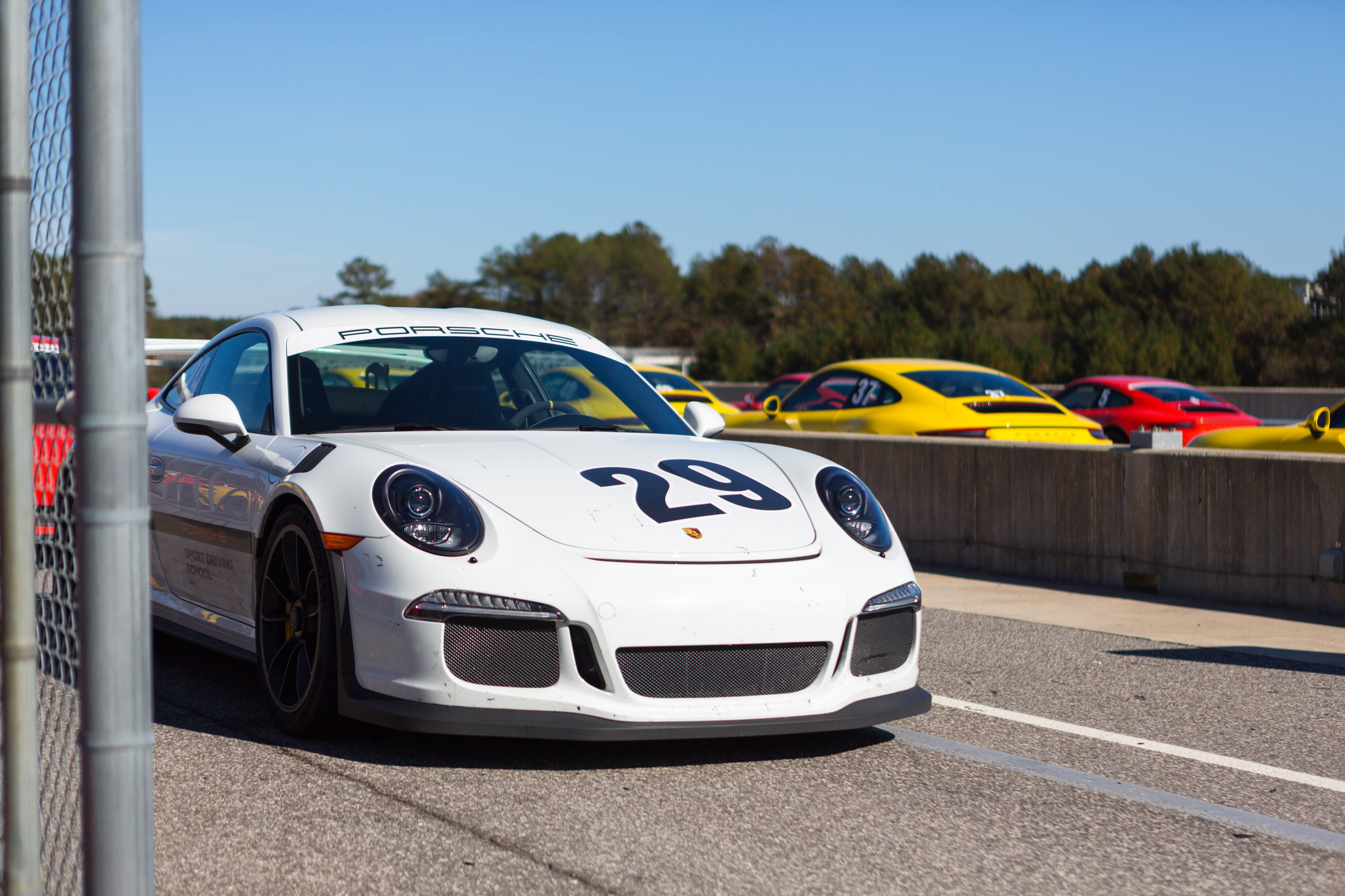 car, blue, motorsport, day, 5K, gt3, racetrack, training, united states, sky, stationary, porsche, alabama, barber motorsports parkway, race, sports driving, HD Wallpaper
