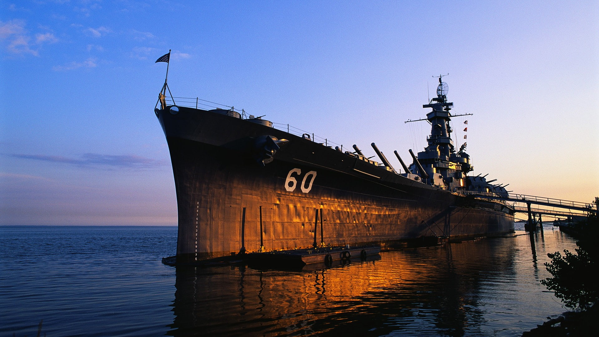 battleships, USS Alabama, 1080P, HD Wallpaper