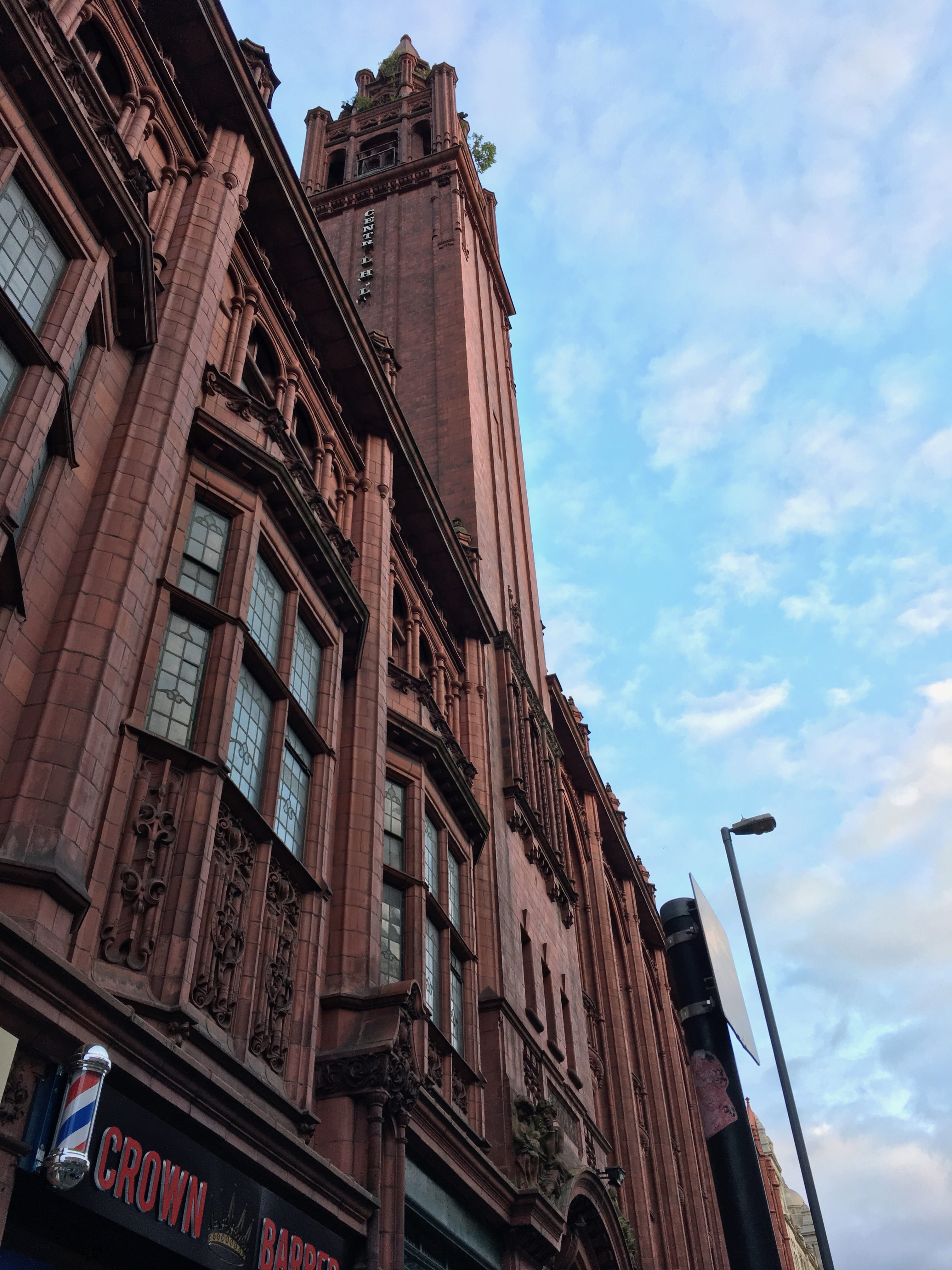 building, architecture, buildings, birmingham, corporation street, old, cloud - sky, communication, history, england, no people, city, building exterior, Phone HD Wallpaper