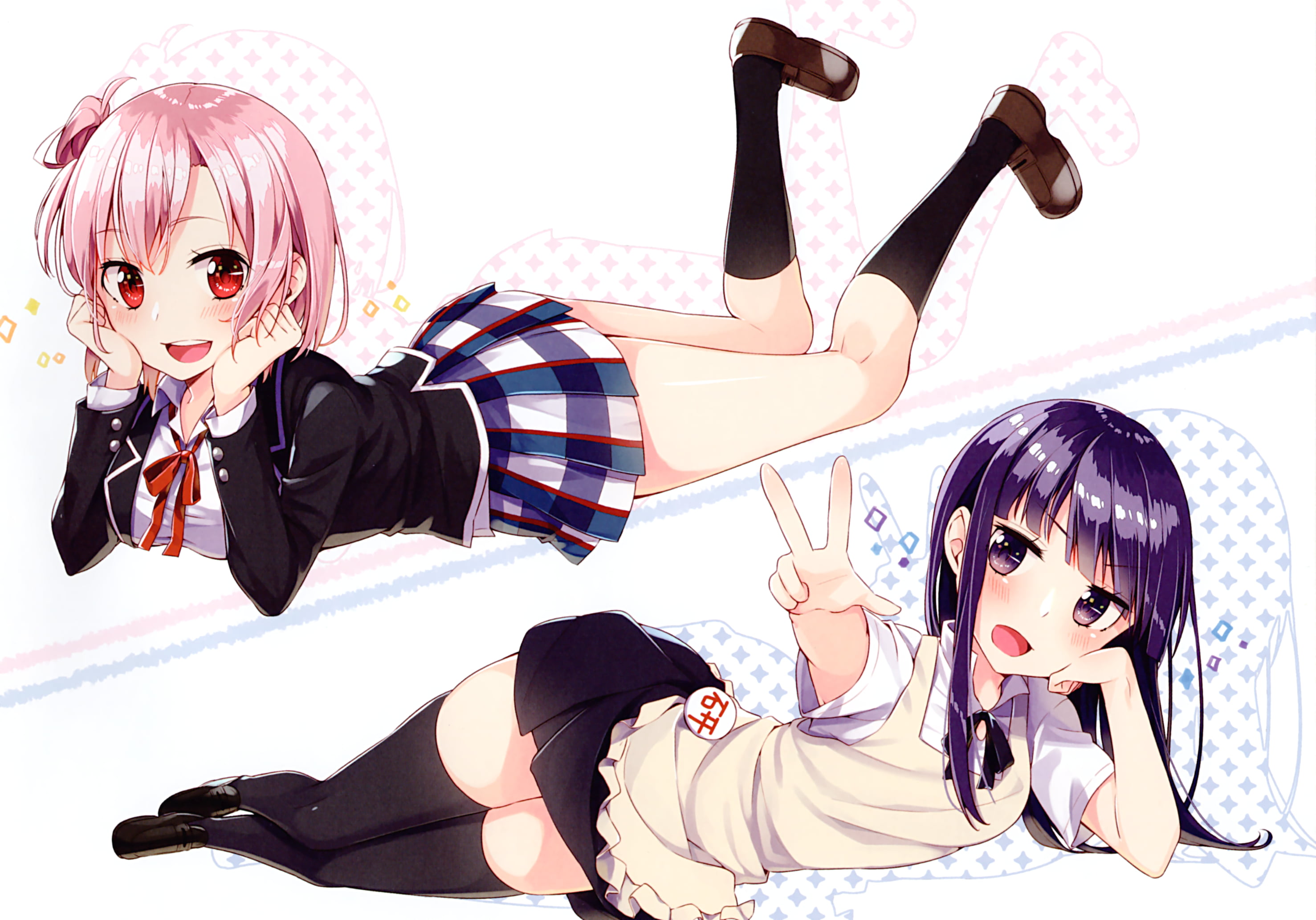 Working!!, Crossover, Aoi Yamada, Anime, 2K, Yui Yuigahama, My Youth Romantic Comedy Is Wrong As I Expected, HD Wallpaper