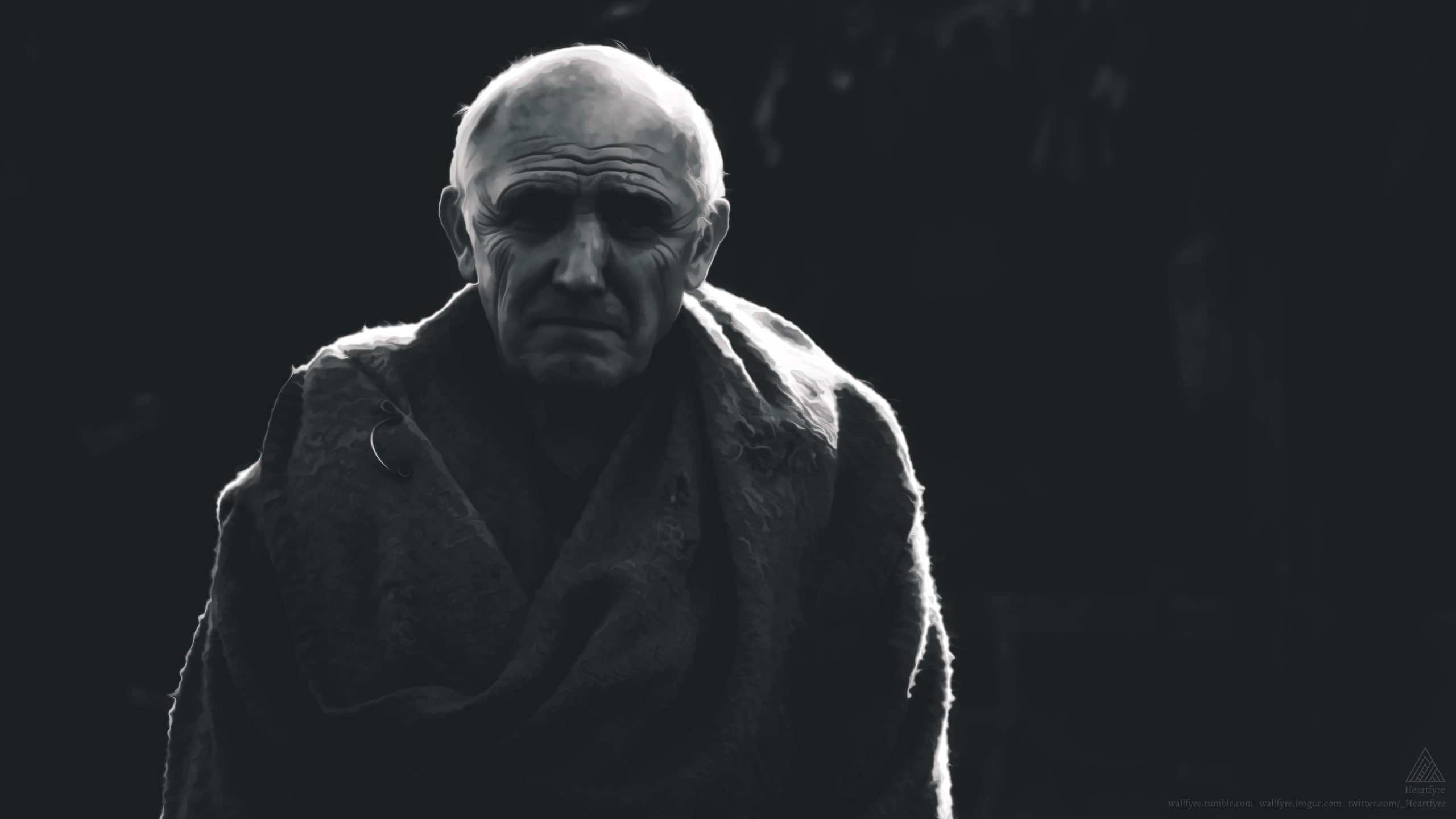 tv series, Maester Luwin, portrait, HBO, 2K, Game of Thrones, George R. R. Martin, Donald Sumpter, HD Wallpaper