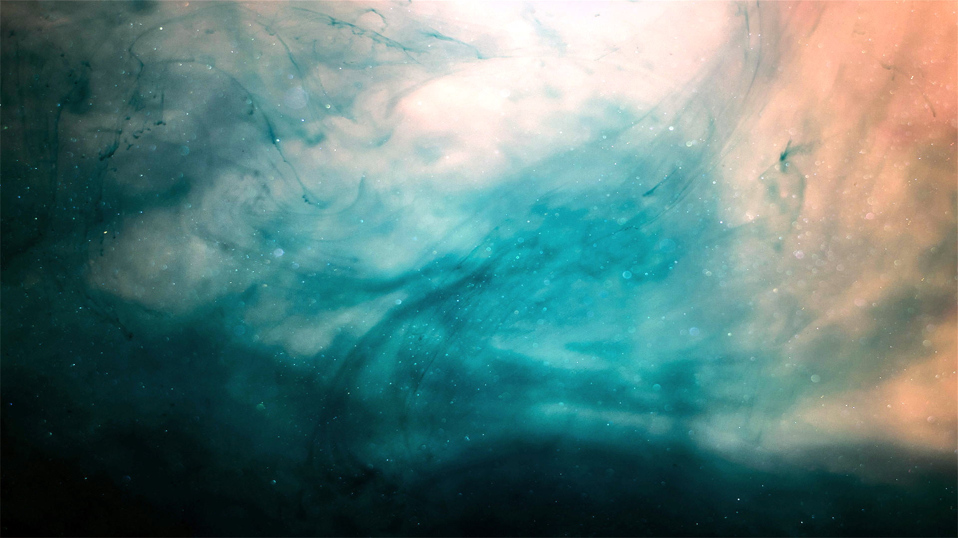 space, teal, full frame, beauty in nature, textured effect, cloud - sky, day, filter, abstract, painting, no people, astronomy, 1080P, outdoors, sky, blue, HD Wallpaper