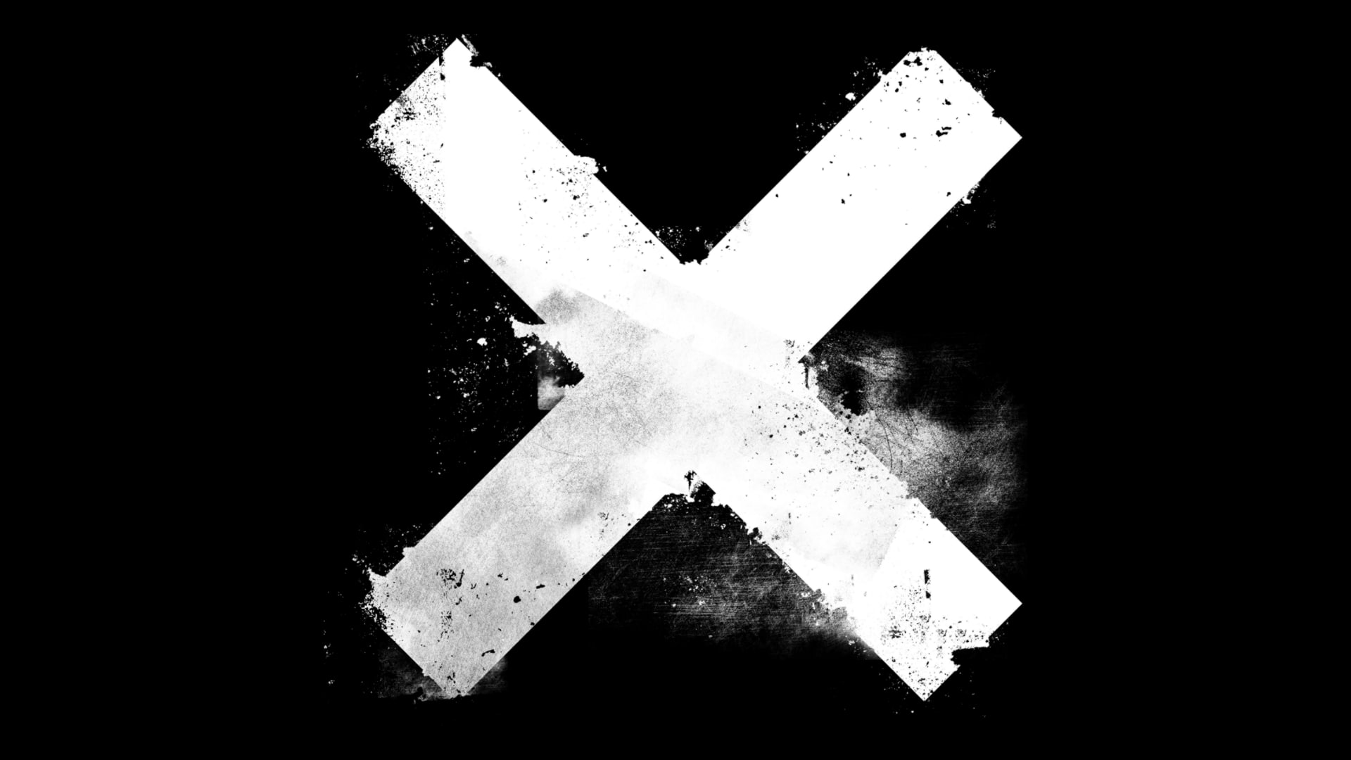 grunge, 1080P, monochrome, cross, HD Wallpaper