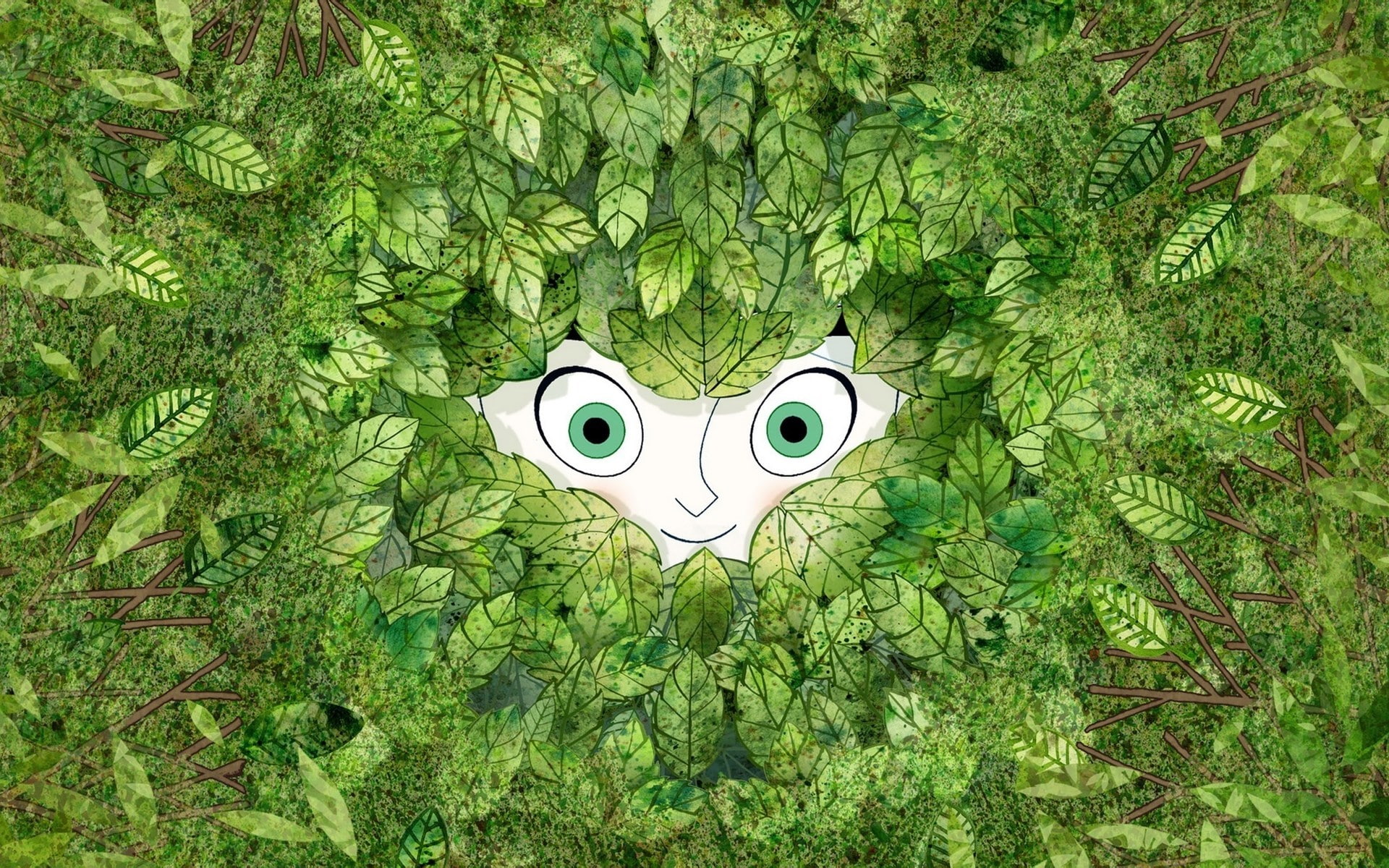 close-up, plant, face, green, anthropomorphic face, animal themes, digital composite, green color, art and craft, creativity, no people, day, 1080P, animal representation, HD Wallpaper