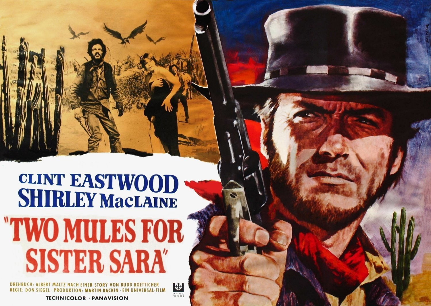Clint Eastwood, Two Mules For Sister Sara, Movie, 720P, HD Wallpaper