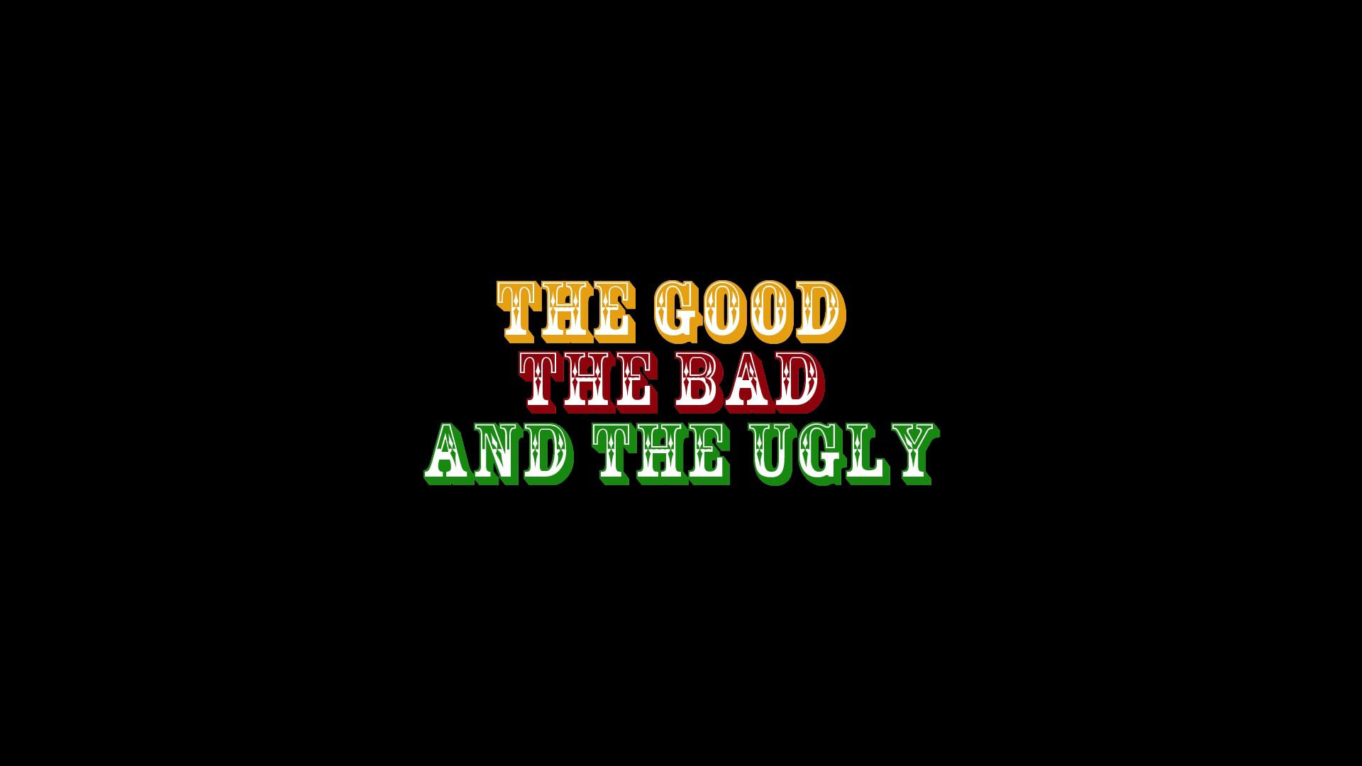 capital letter, green color, The Good the Bad and the Ugly, the film, no people, sign, brand, the role, Lee Van Cleef, communication, dark, Eli Wallach, HD Wallpaper