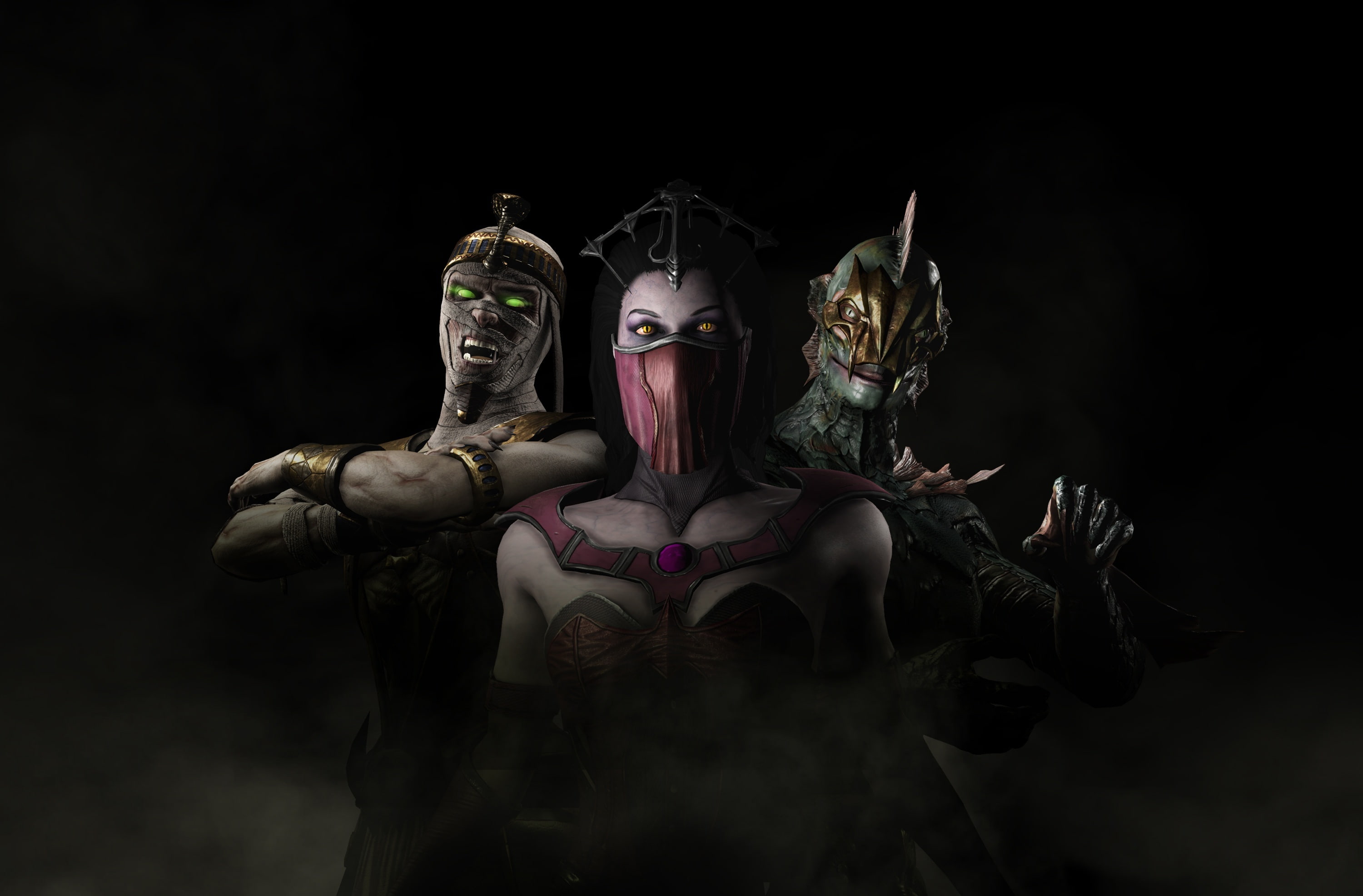 figurine, representation, male likeness, sculpture, 2K, black background, Ermac, spirituality, no people, Mortal Kombat, idol, art and craft, religion, HD Wallpaper