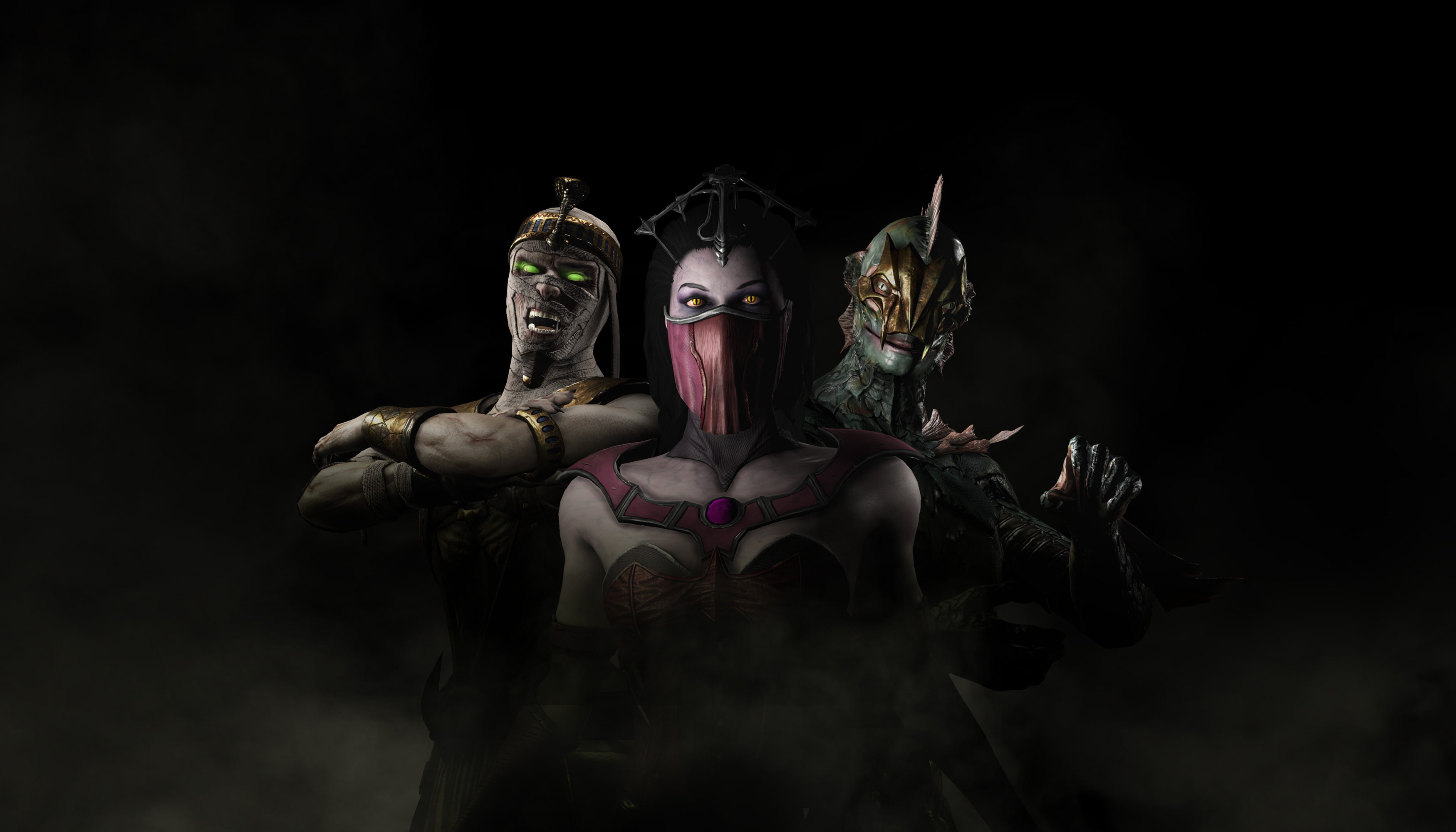 Reptile, 2K, Ermac, Mileena, PS4, Horror Pack, Xbox One, Mortal Kombat X, PC Games, HD Wallpaper