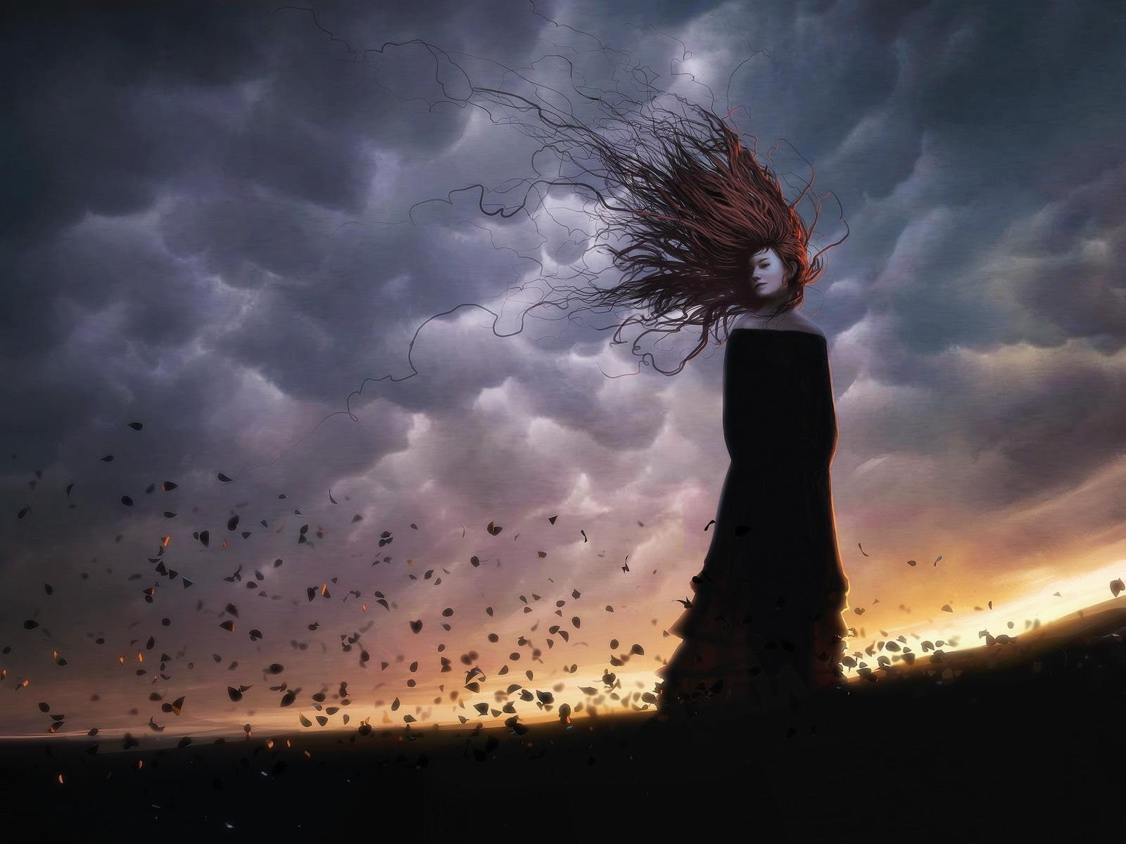 Witch, Women, Dark, Gothic, 720P, Artistic, Sad, HD Wallpaper