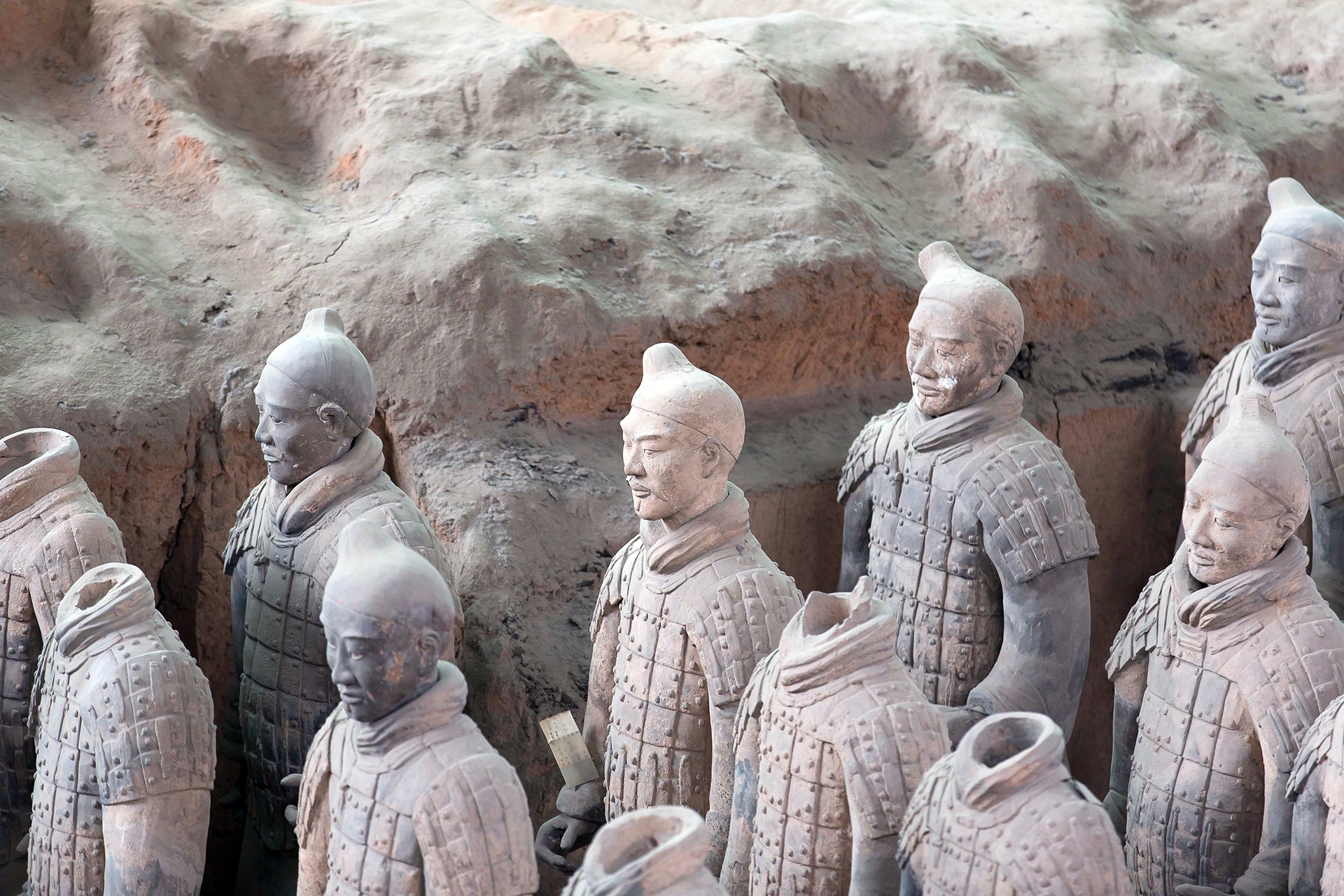 gravesite, the past, no people, ancient civilization, male likeness, sculpture, day, human representation, creativity, grave, figures, qin mausoleum shihuangdis, HD Wallpaper