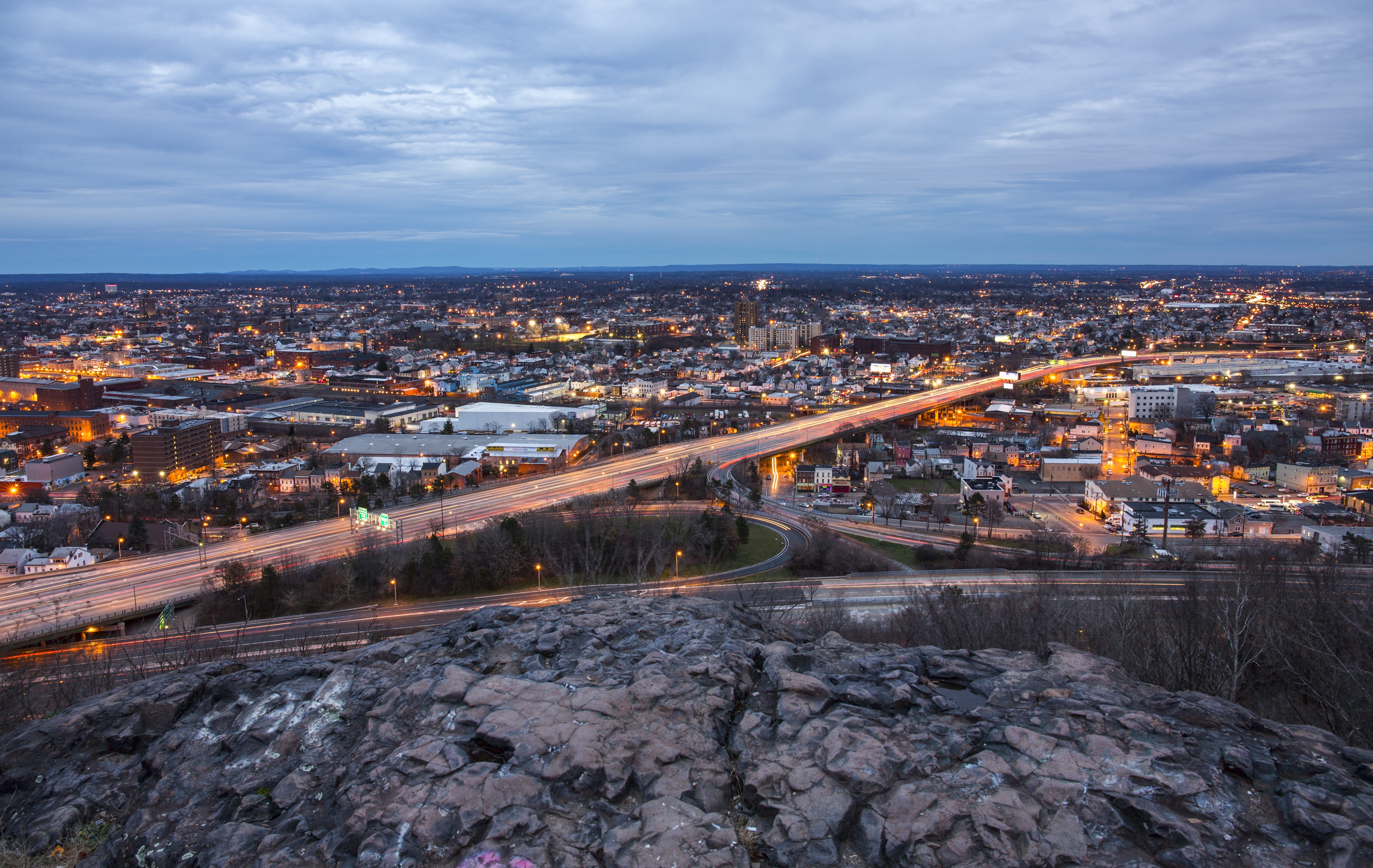 building, history, road, illuminated, view, scenic, outdoors, high angle view, city skyline, urban, paterson, structure, connection, transportation, outdoor, HD Wallpaper