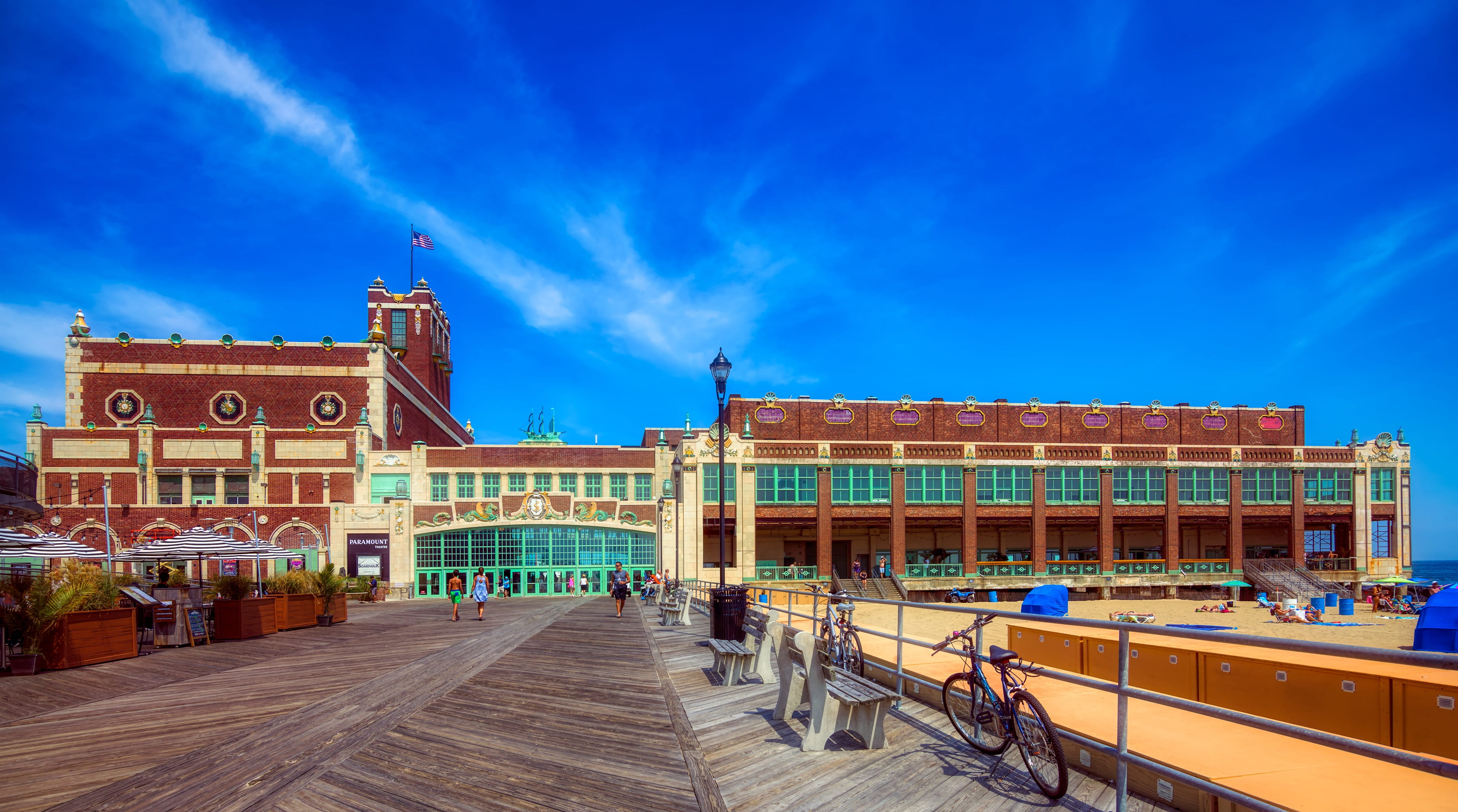 entertainment, america, architecture, city, incidental people, history, tourism, building, paramount theatre, panorama, the past, building exterior, buildings, HD Wallpaper