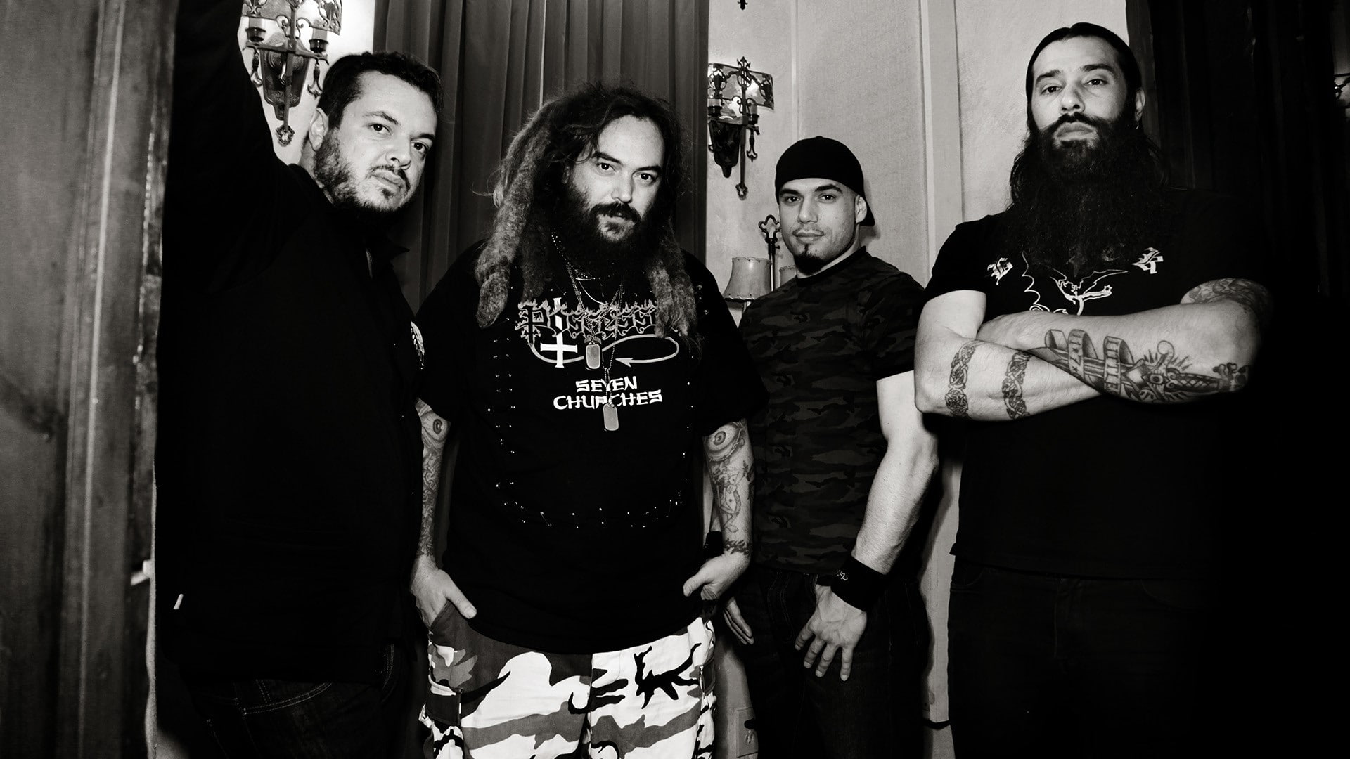 Blind, looking at camera, Cavalera conspiracy, young men, friendship, fashion, togetherness, men, Dreadlocks, leisure activity, young adult, people, celebration, HD Wallpaper