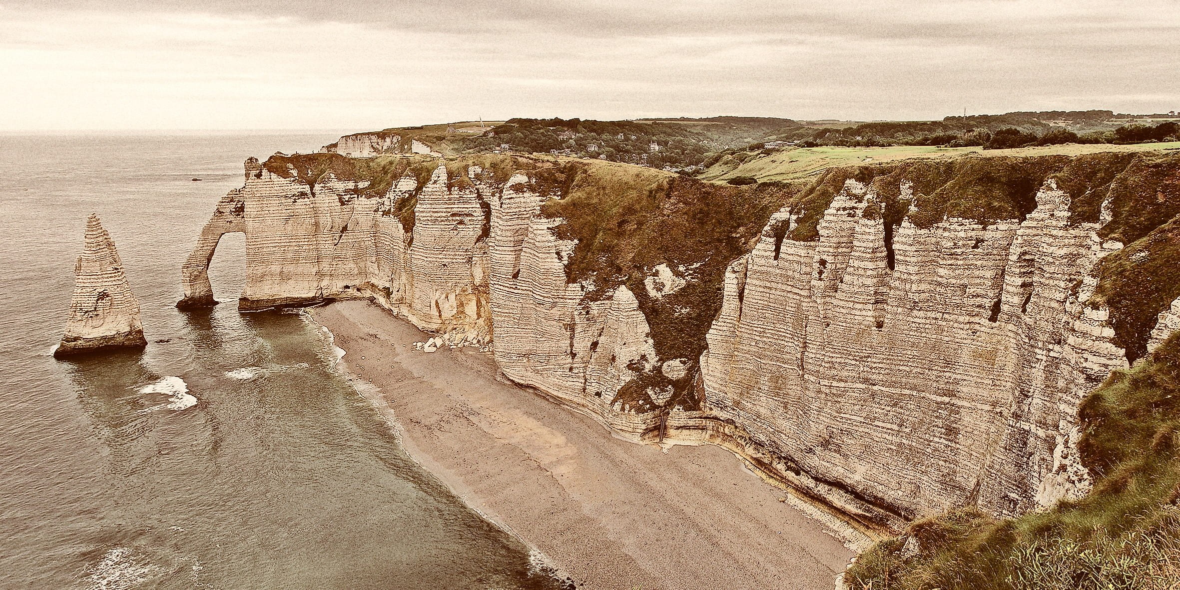 etretat, world war, war, sky, fishing village, attack, non-urban scene, 1944, brown, no people, land, body, world war ii, outdoors, us, soldiers, water, HD Wallpaper