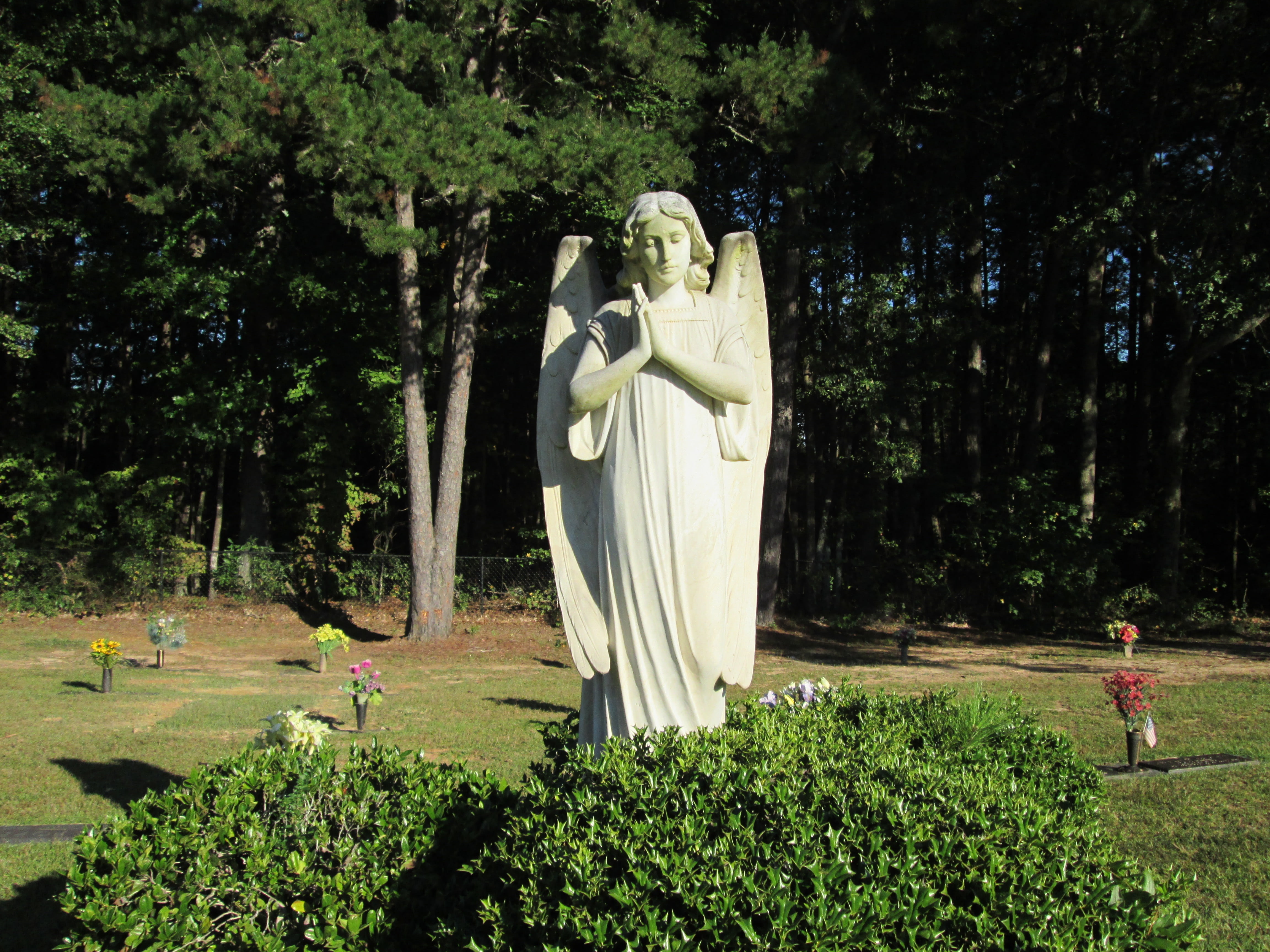 spirituality, female likeness, belief, remembrance, nature, sad, plant, creativity, remember, human representation, grief, memorial, 4K, day, grave, cemetery, HD Wallpaper