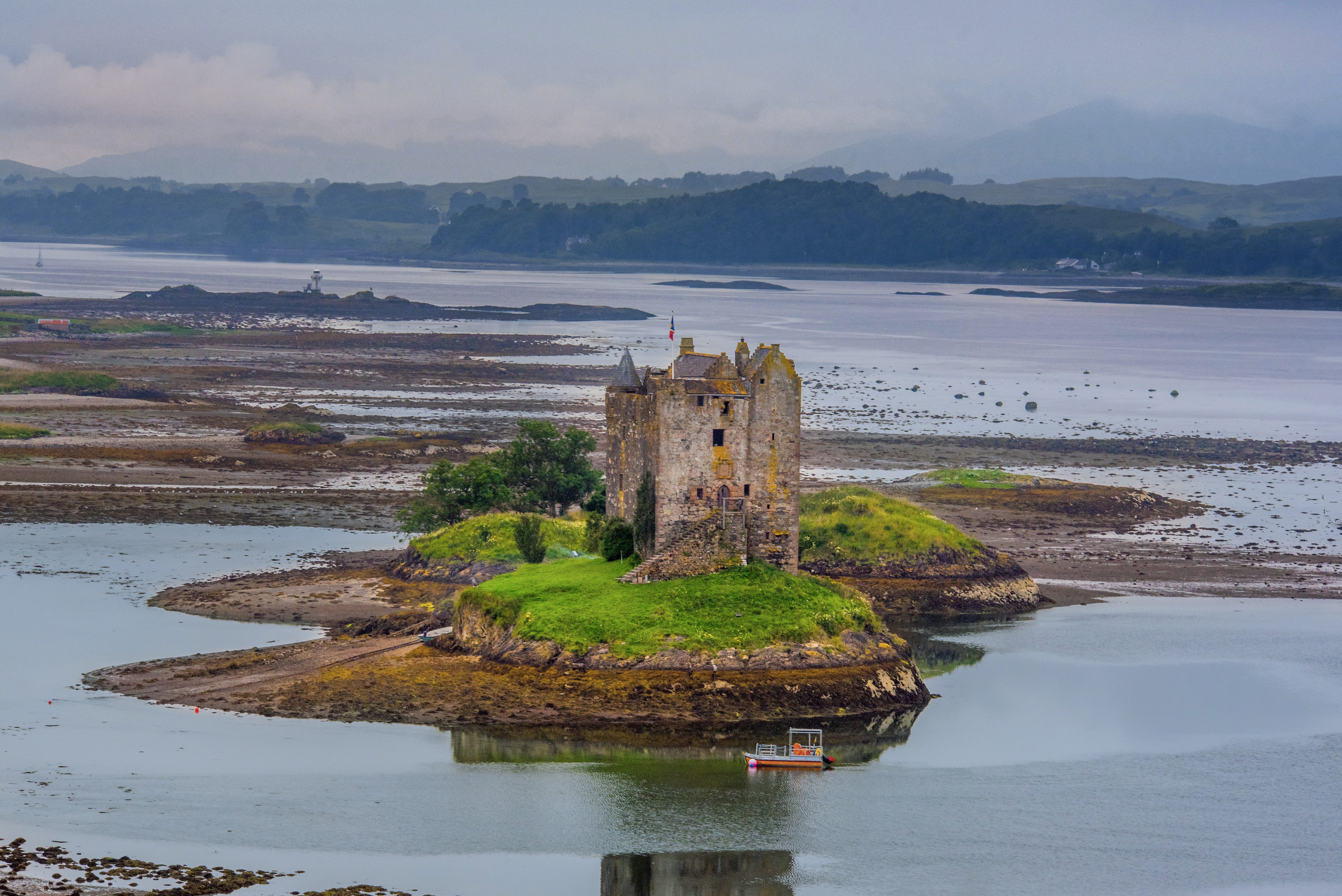 the past, Appin, no people, Hole, medieval, travel destinations, built structure, history, rock, ruins, fort, river, mystical, attraction, travel Locations, HD Wallpaper