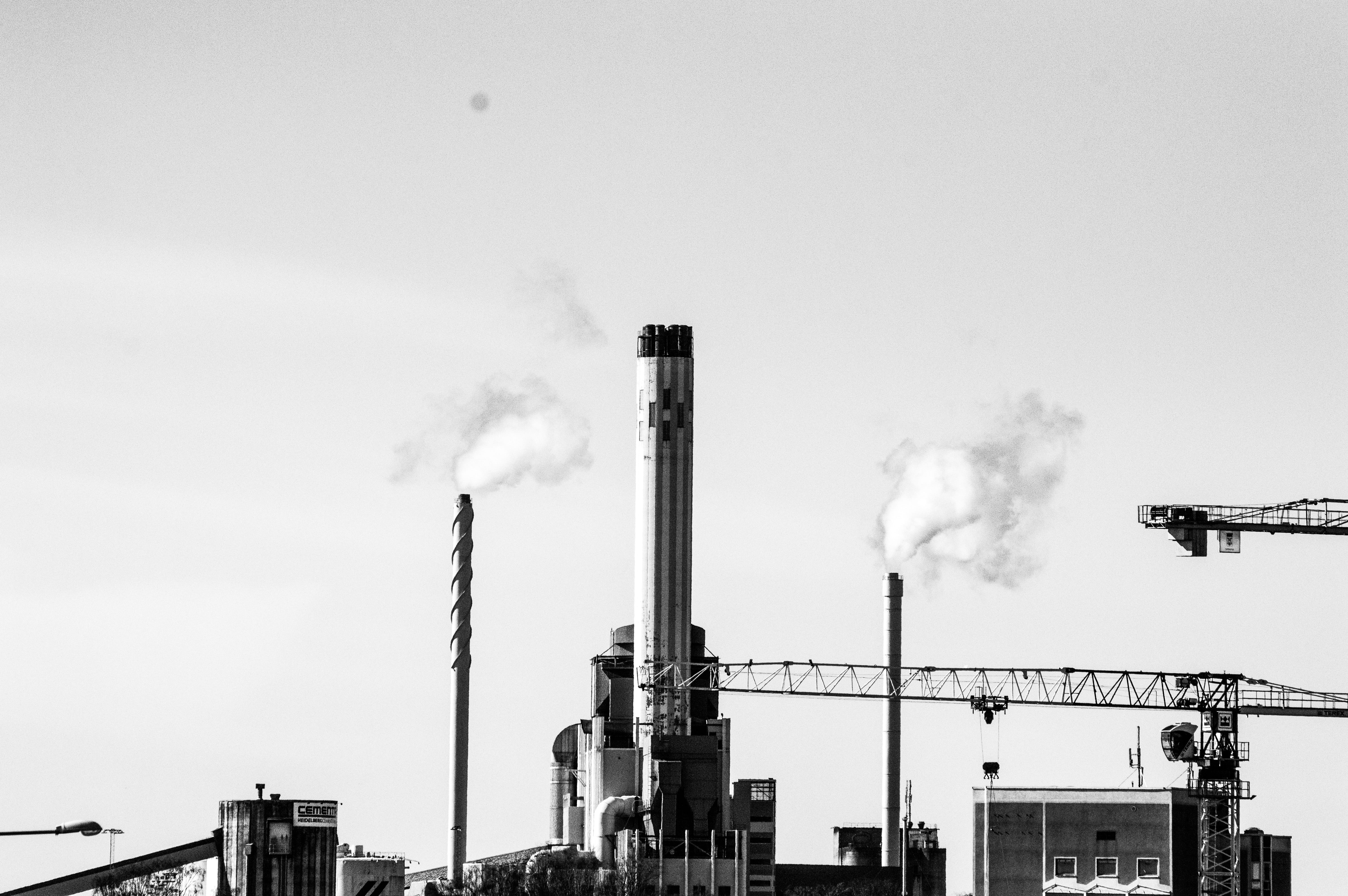 chemical, clear sky, ecosystem, sky, day, industrial equipment, gas, steam, environmental issues, built structure, nature, toxic, no people, atmospheric, HD Wallpaper