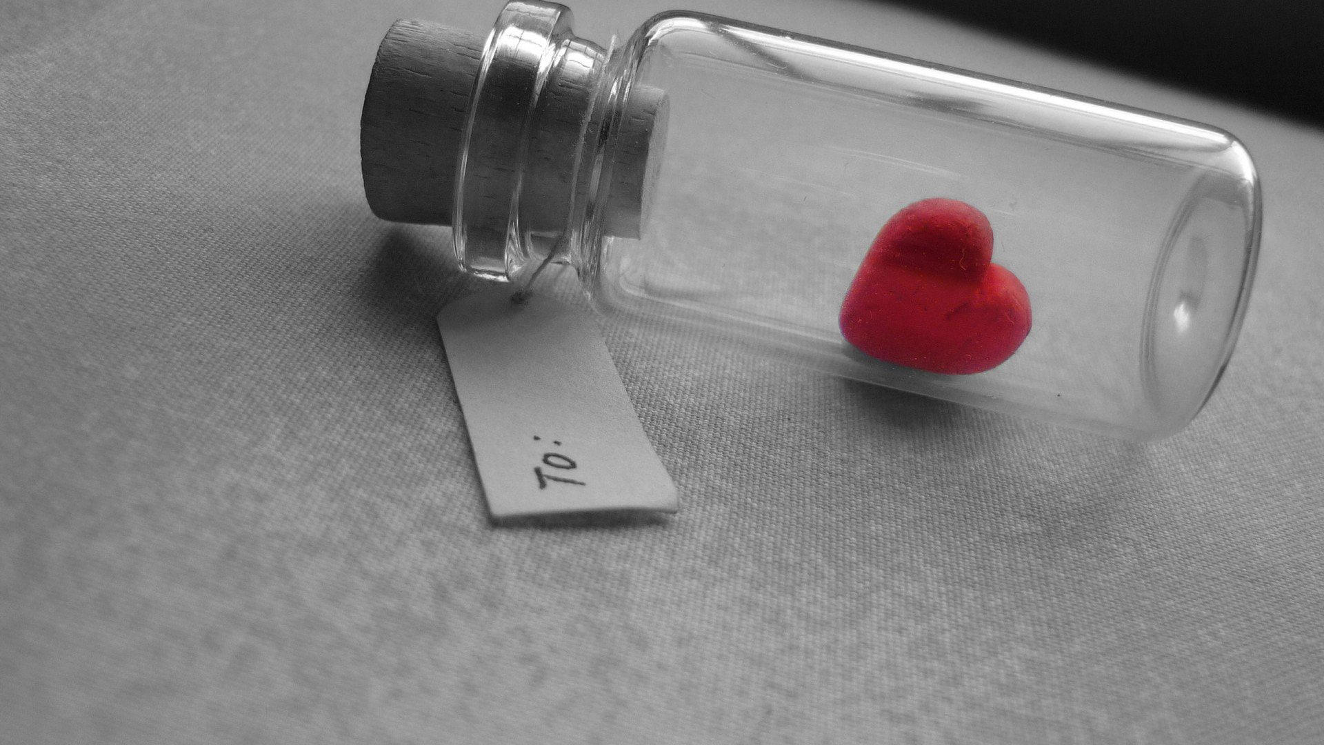 1080P, heart, bottle, bubble, caught, HD Wallpaper