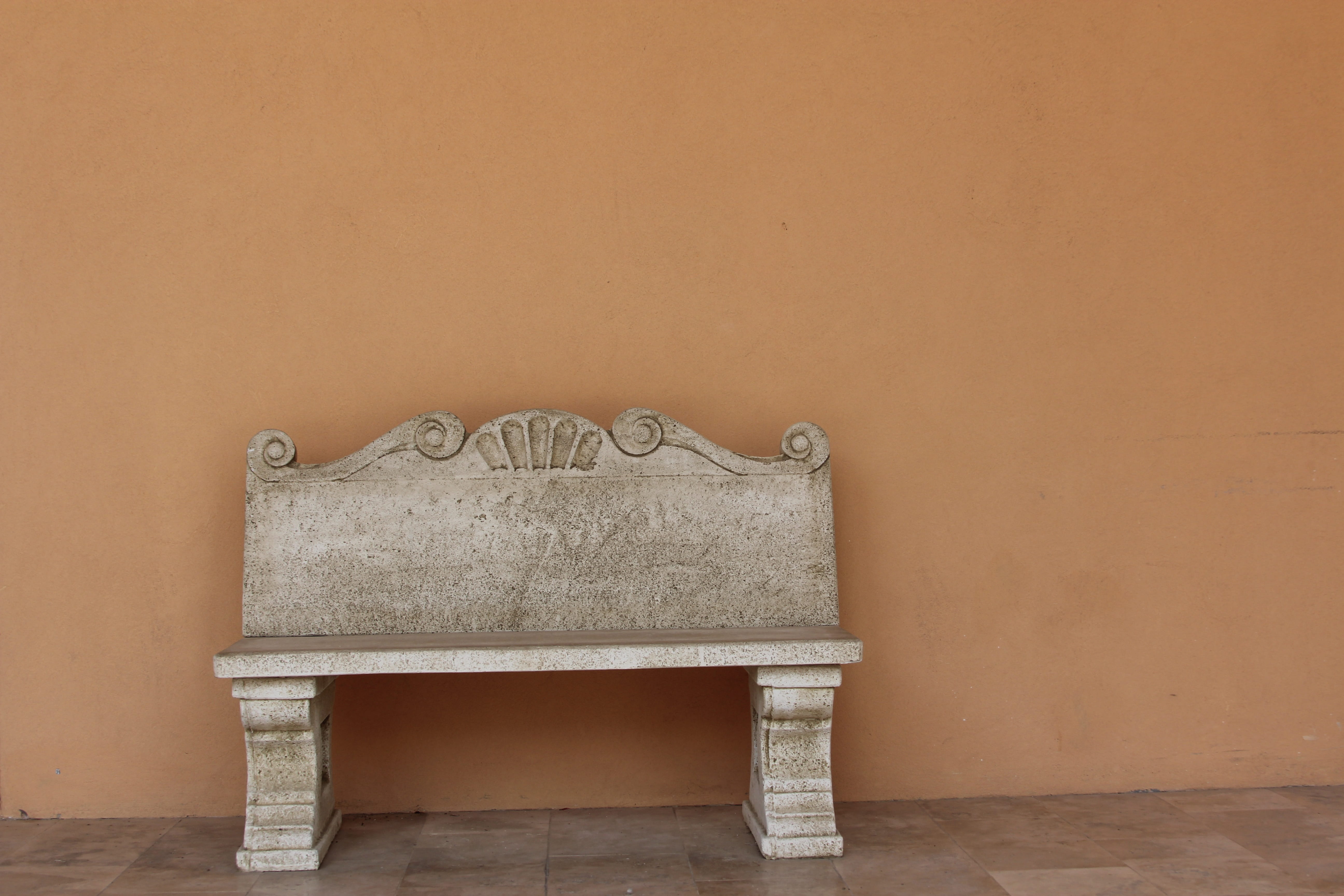 bench, stone bench, history, brown, wall - building feature, seat, home interior, indoors, the past, no people, old, israel, wood, carving - craft product, HD Wallpaper