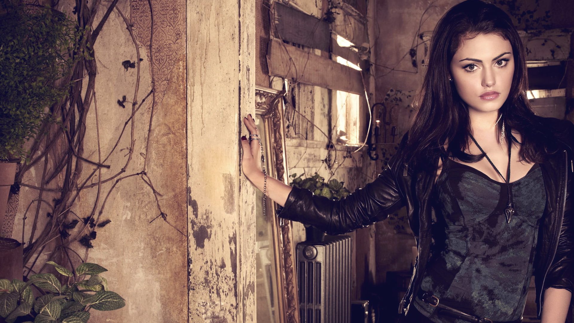 phoebe, open, blazer, tonkin, 1080P, women, black, tank, top, s, HD Wallpaper