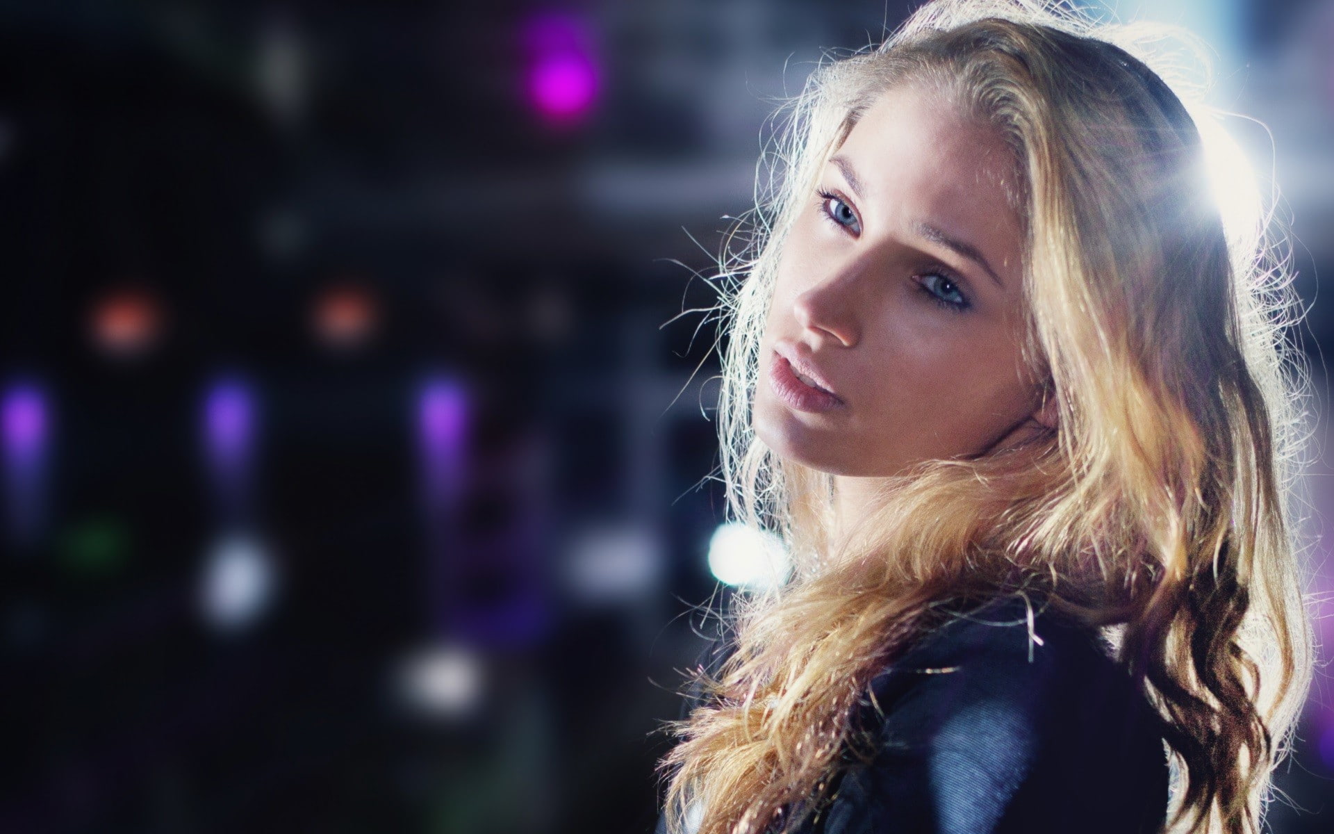 blue eyes, 1080P, Camille Rochette, blonde, women, HD Wallpaper