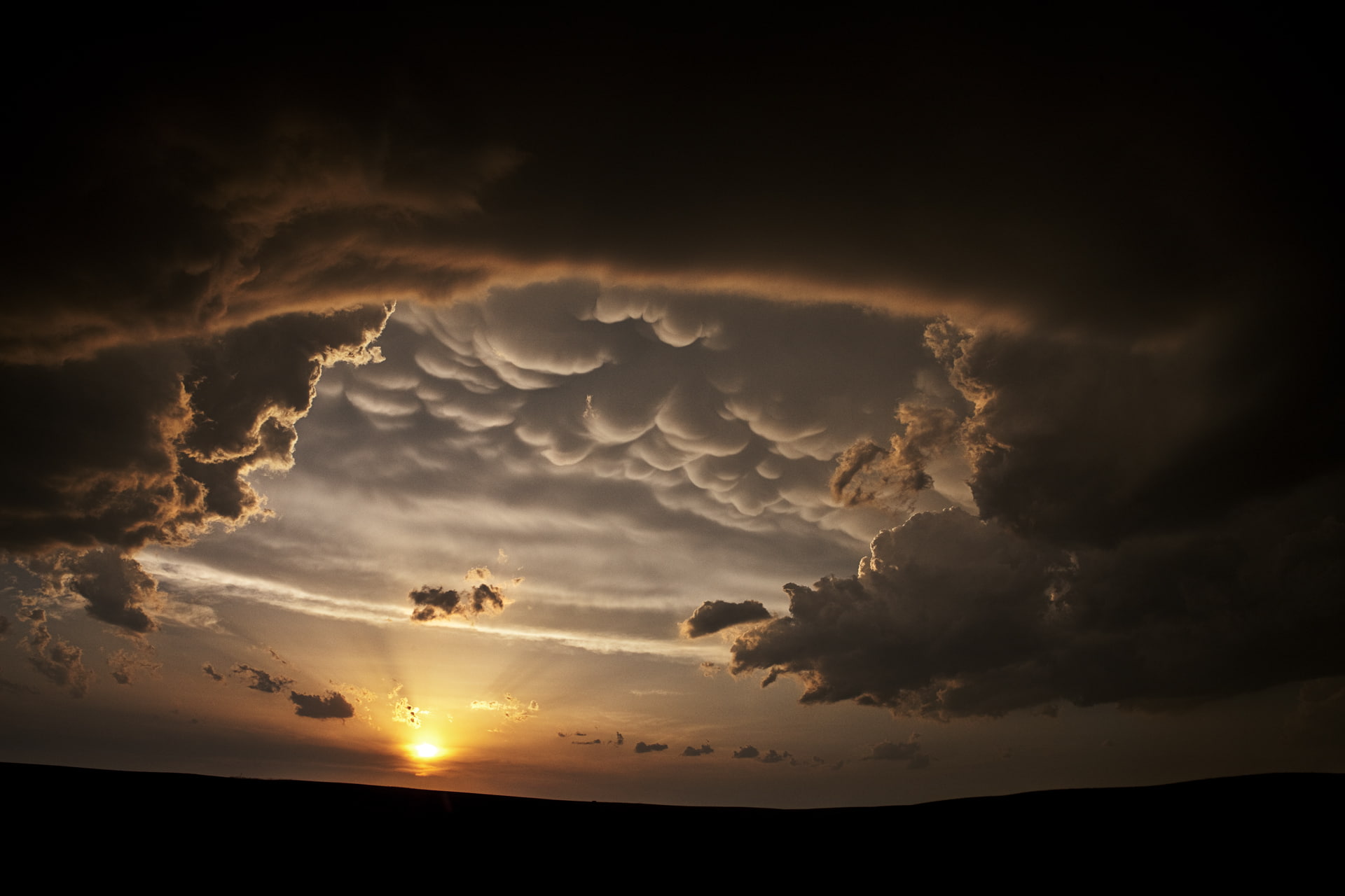 horizon, 1080P, nature, clouds, photography, landscape, Camille Seaman, evening, Sun, HD Wallpaper