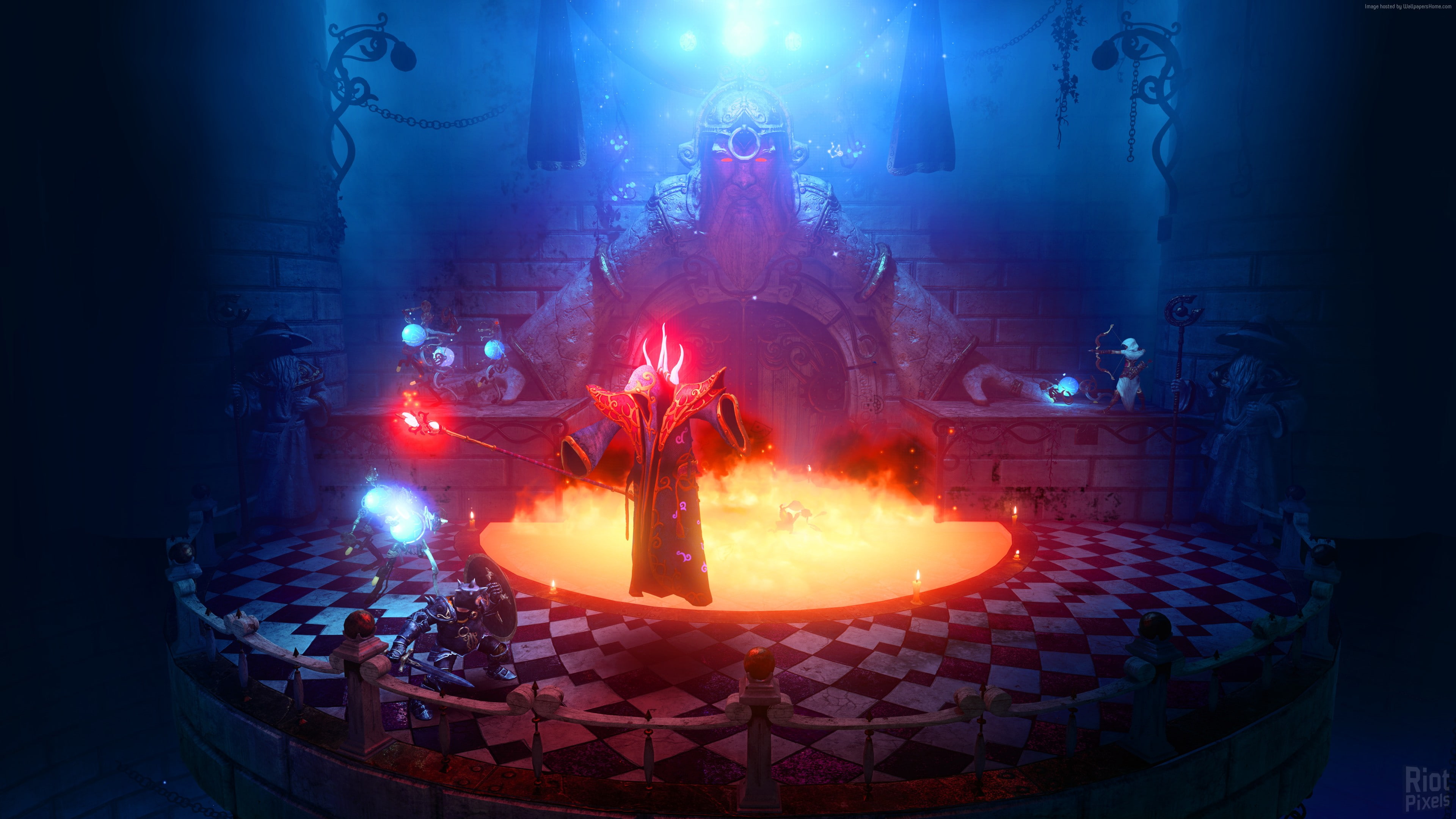 household equipment, fairytale, 4K, metal industry, game, preparation, industry, glowing, arcade, Trine 3: The Artifacts of Power, burning, PC, smoke - physical structure, HD Wallpaper