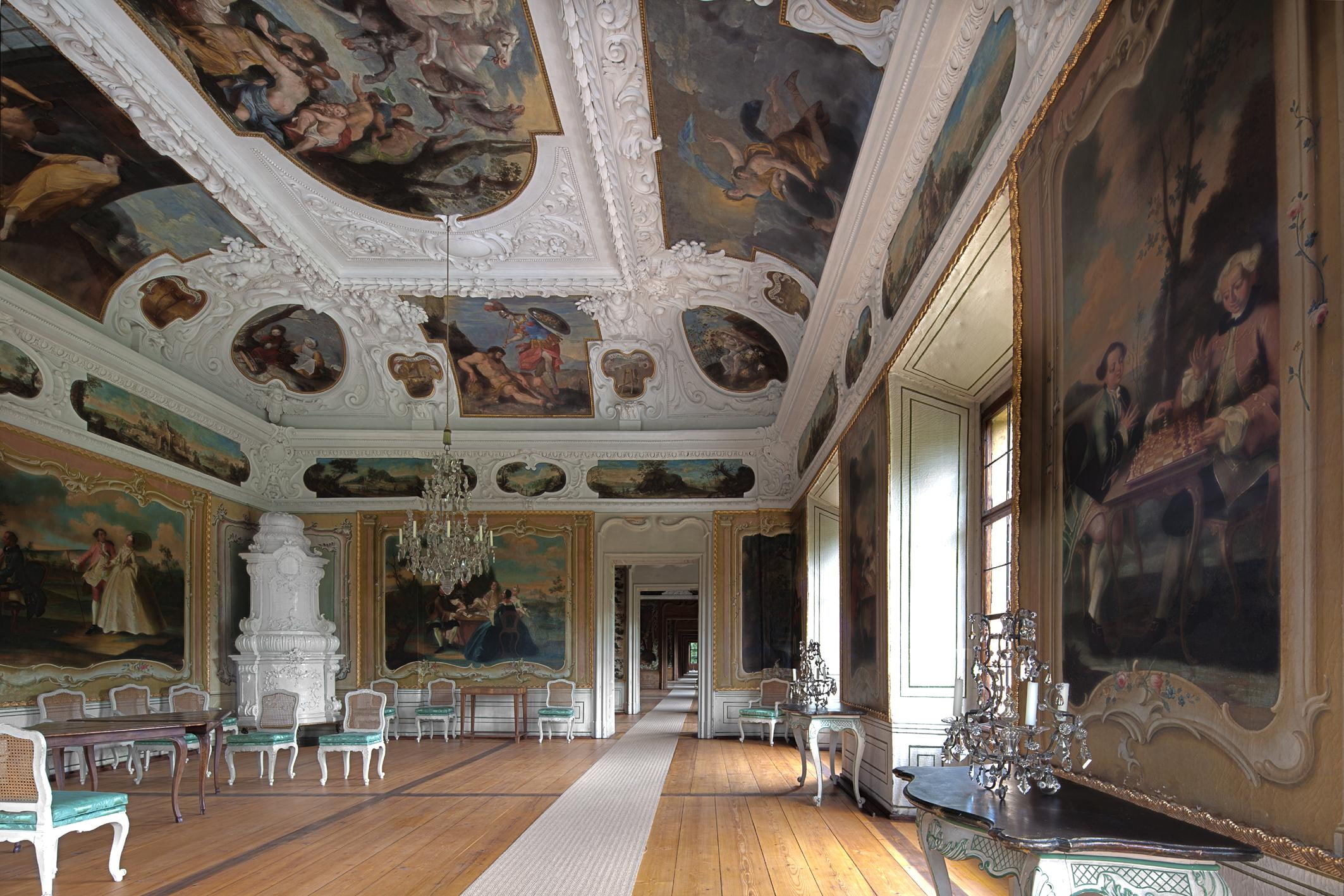 architecture, museum, castle, interior, 1080P, animals, HD Wallpaper