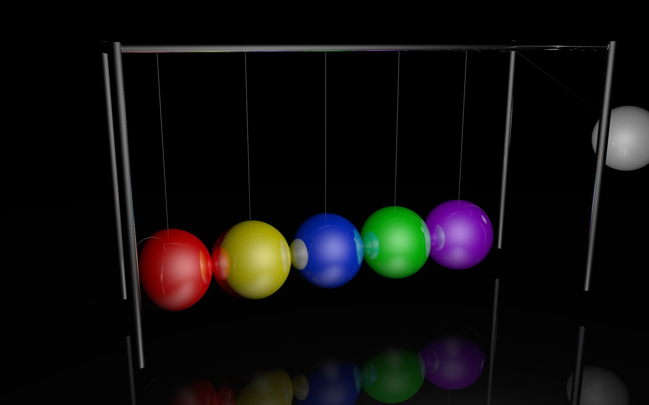 physics, glass, science, Colorful, 2K, Isaac Newton, HD Wallpaper