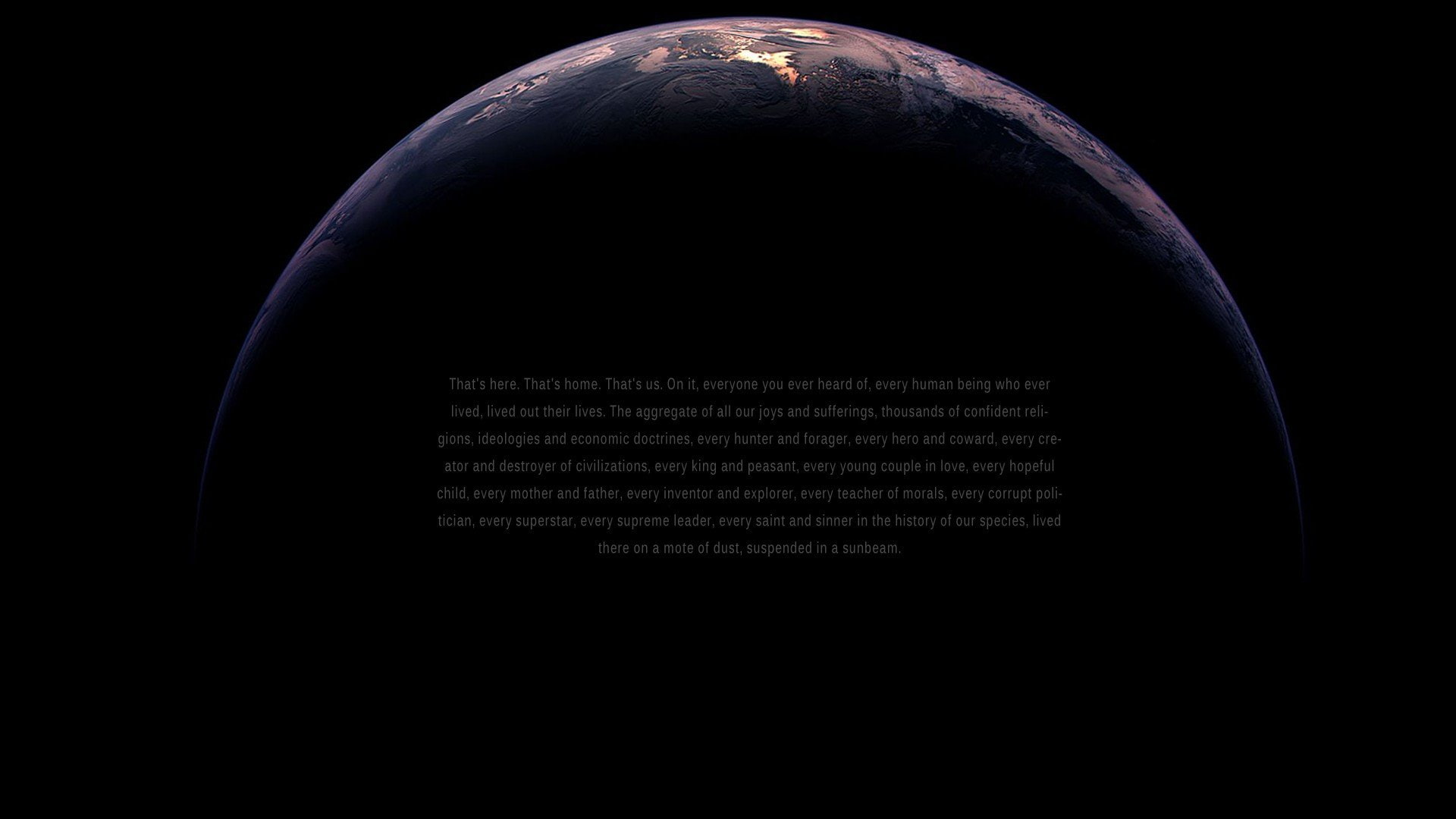 sagan, carl, 1080P, earth, HD Wallpaper