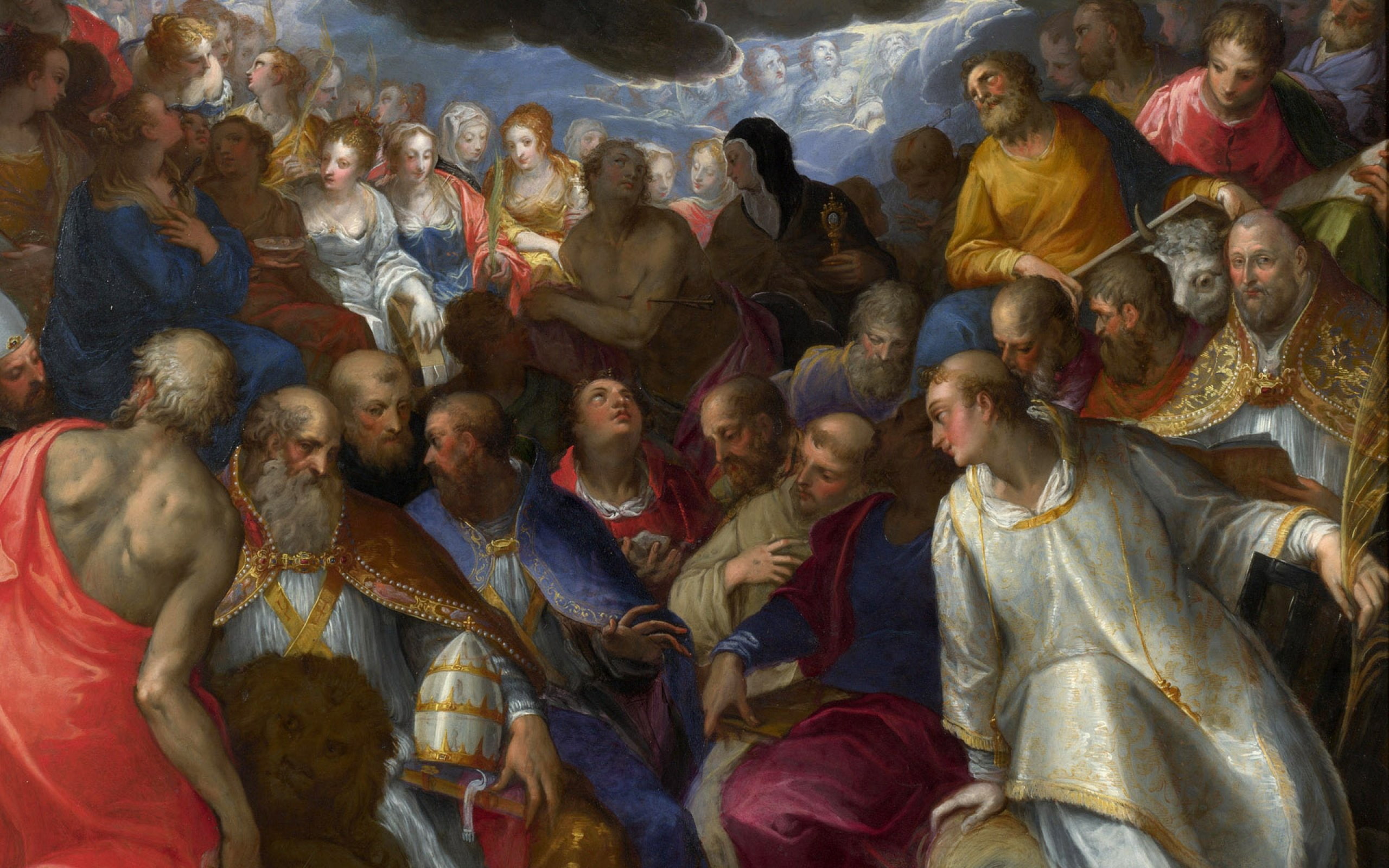history, Jesus, christian, gods, art, vintage, painting, artwork, religion, God, 2K, classic, Catholic, London, 2560x1600 px, artistic, HD Wallpaper