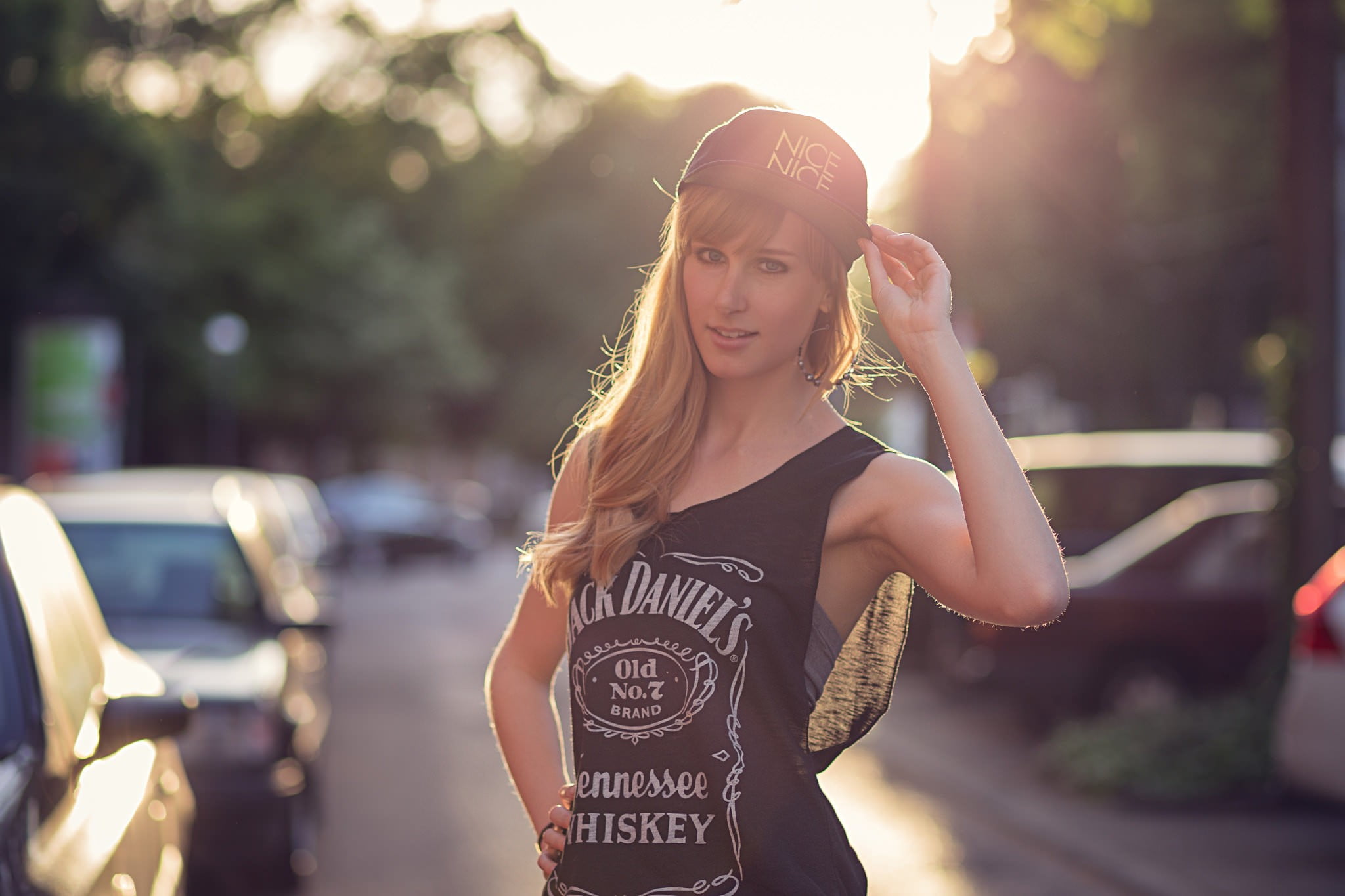 young women, architecture, real people, young adult, outdoors, baseball caps, standing, fashion, one person, focus on foreground, front view, looking at camera, HD Wallpaper
