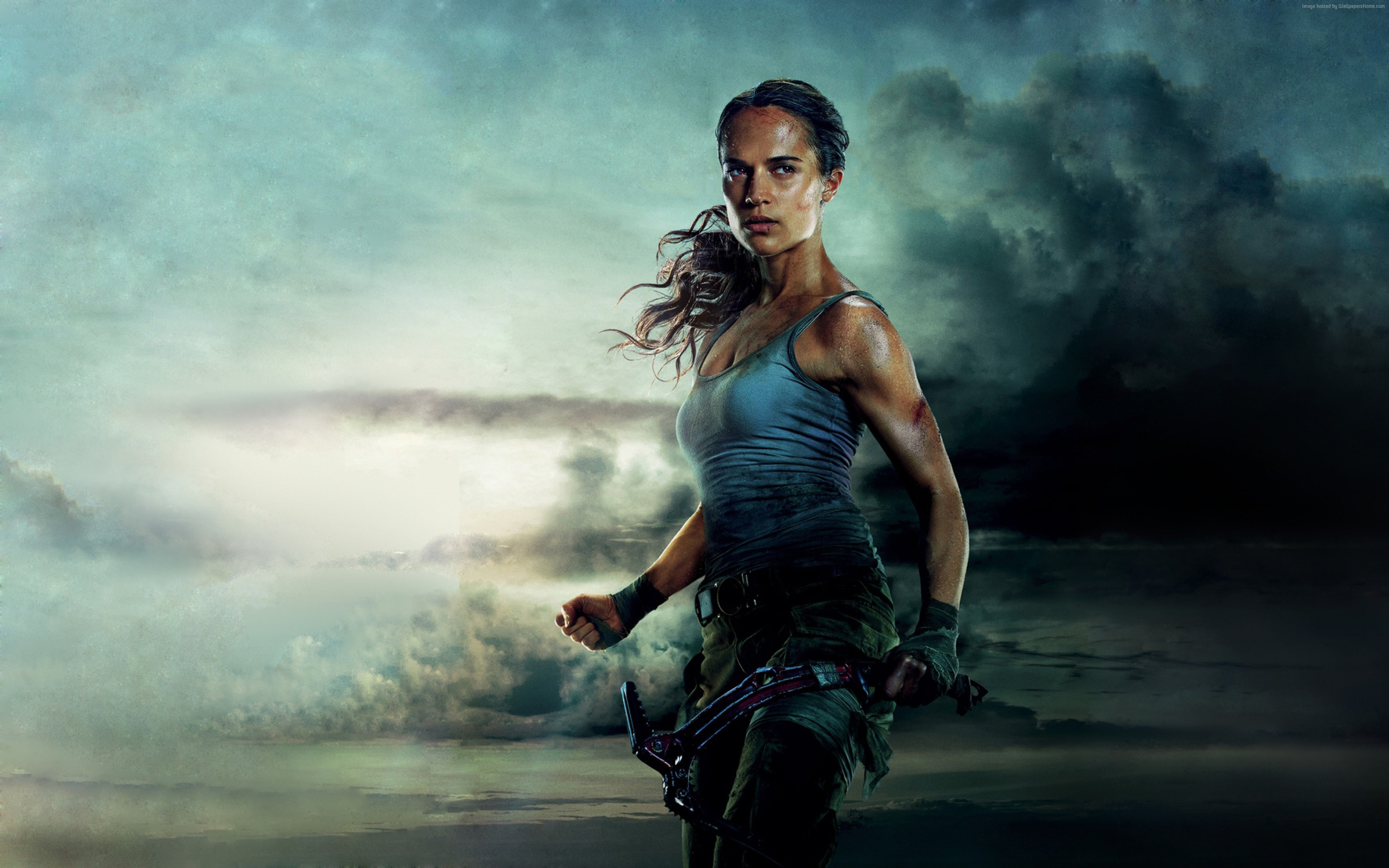 Tomb Raider, Alicia Vikander, 4K, 4K, Lara Croft, HD Wallpaper