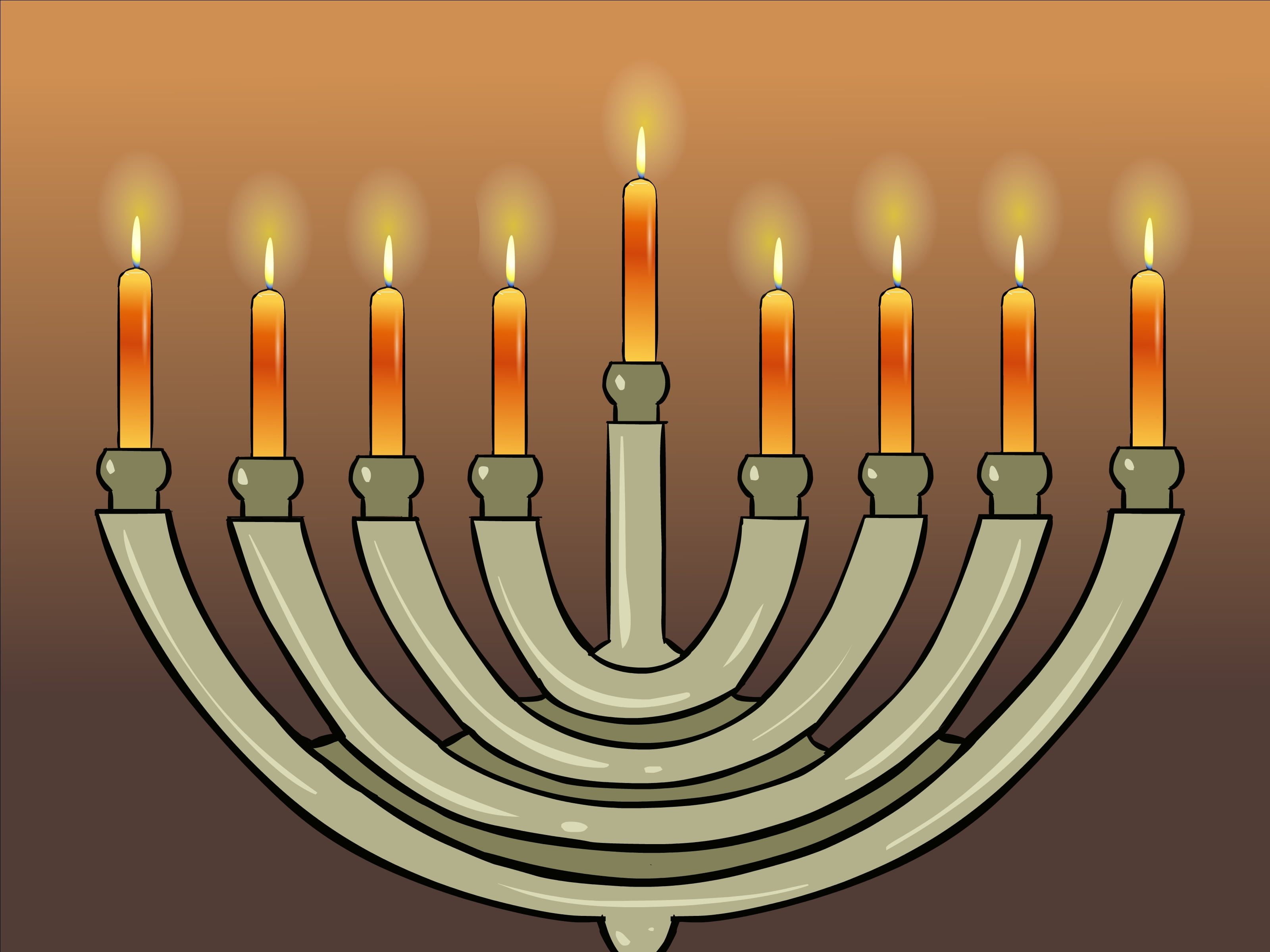 illustration, hanukha, jewish holiday, celebration, hanukkah, minorah, illuminated, menorah, religion, decoration, vector, candlestick Holder, judaism, HD Wallpaper