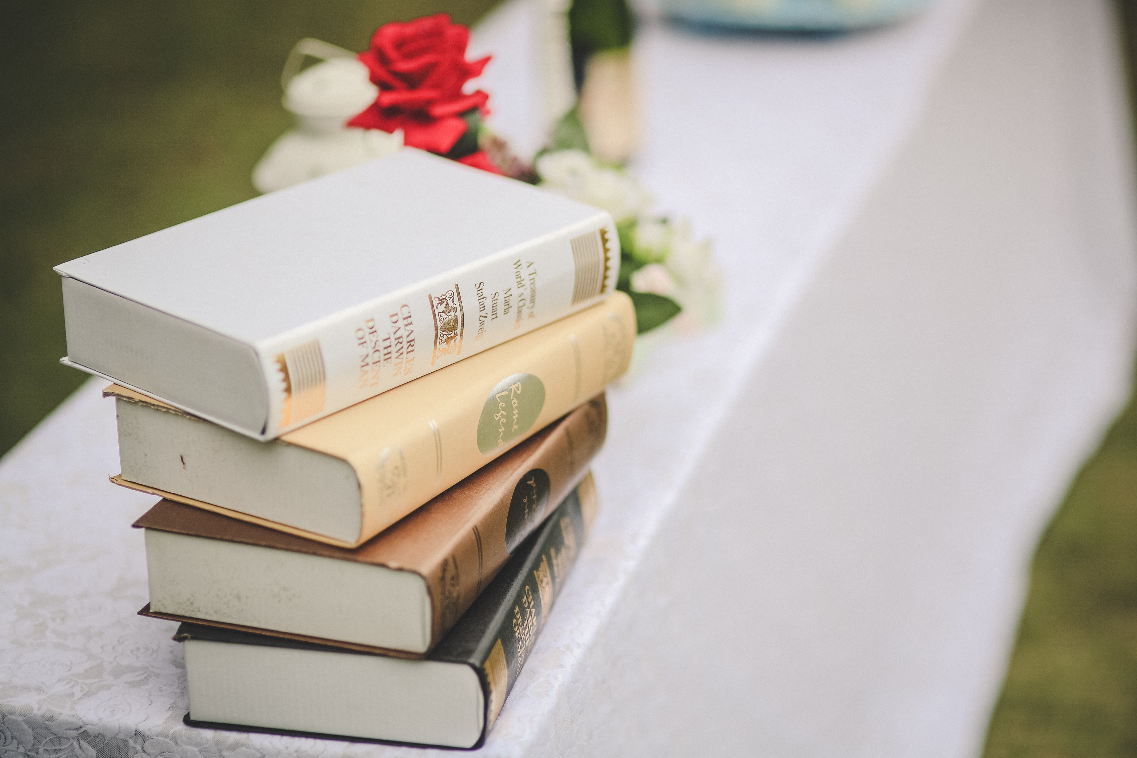 studying, assorted, outdoors, close-up, learning, books, flowering plant, no People, box - container, selective focus, celebration, focus on foreground, HD Wallpaper