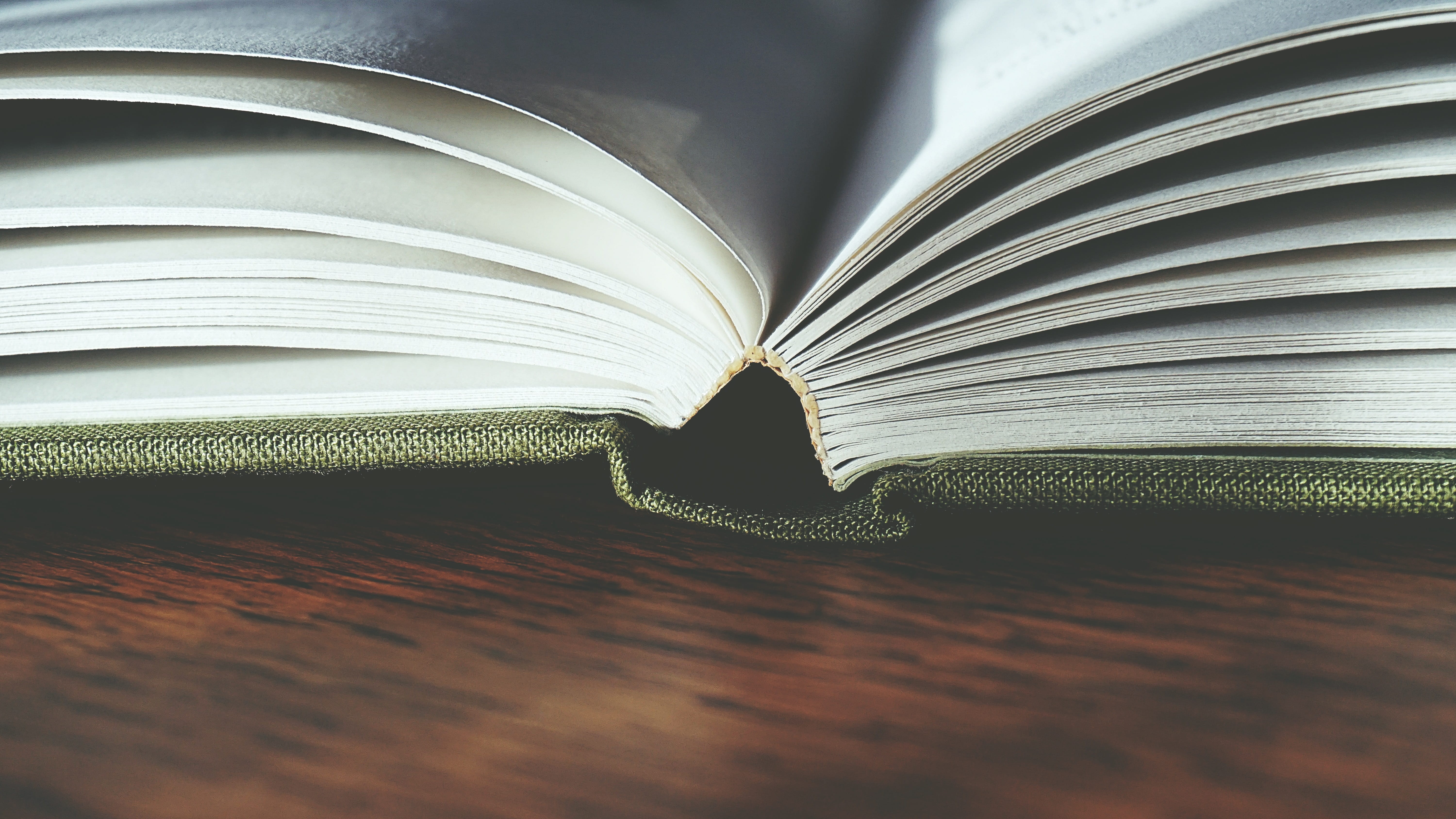 page, folded, learning, expertise, creativity, heart shape, education, indoors, wisdom, book, publication, close-up, selective focus, photo, wooden surface, HD Wallpaper