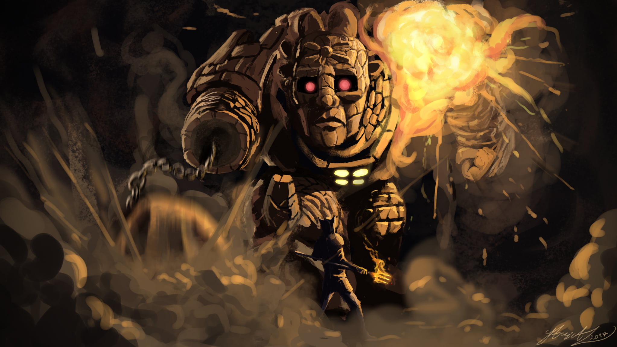 1080P, Golem, Video Game, Terraia, HD Wallpaper