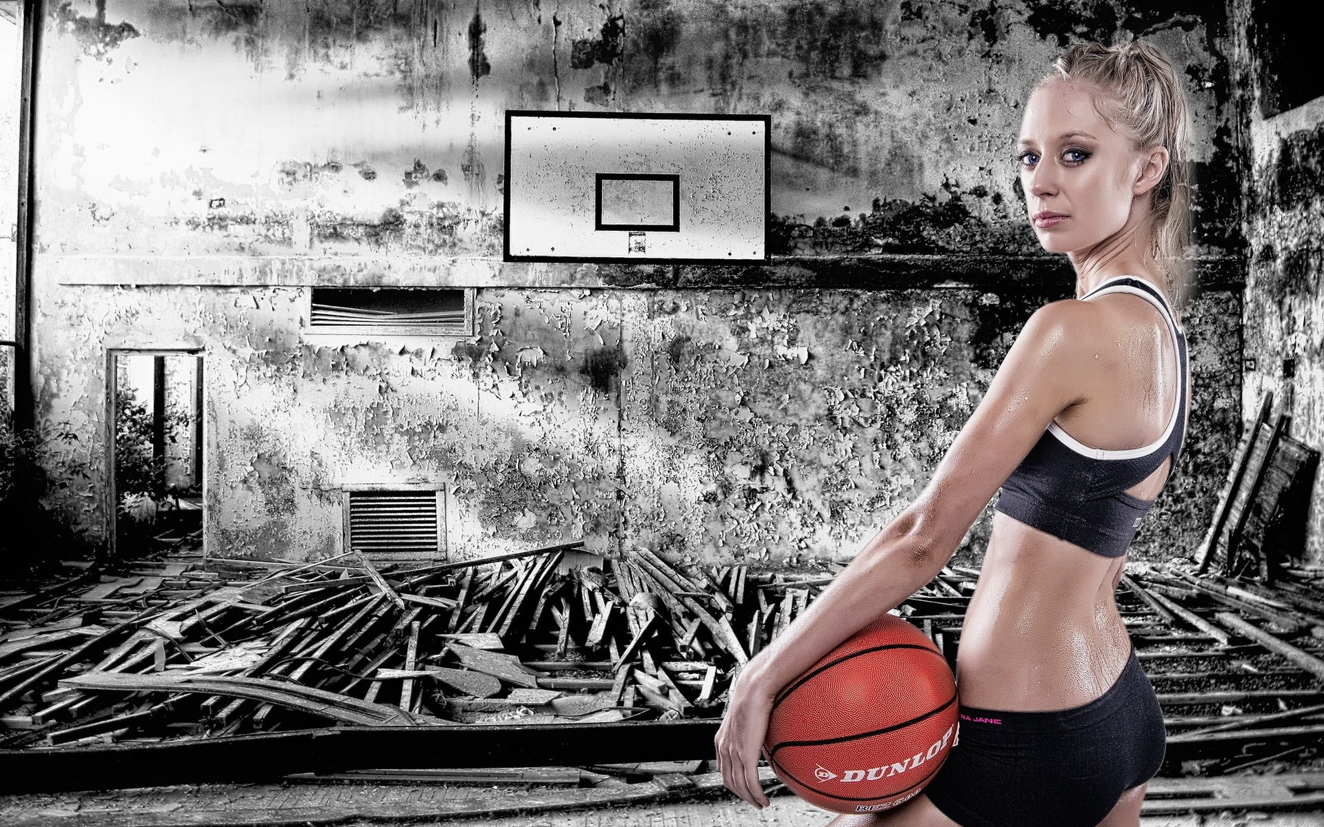 1080P, Workout, Girl, Sport, Basketball, HD Wallpaper