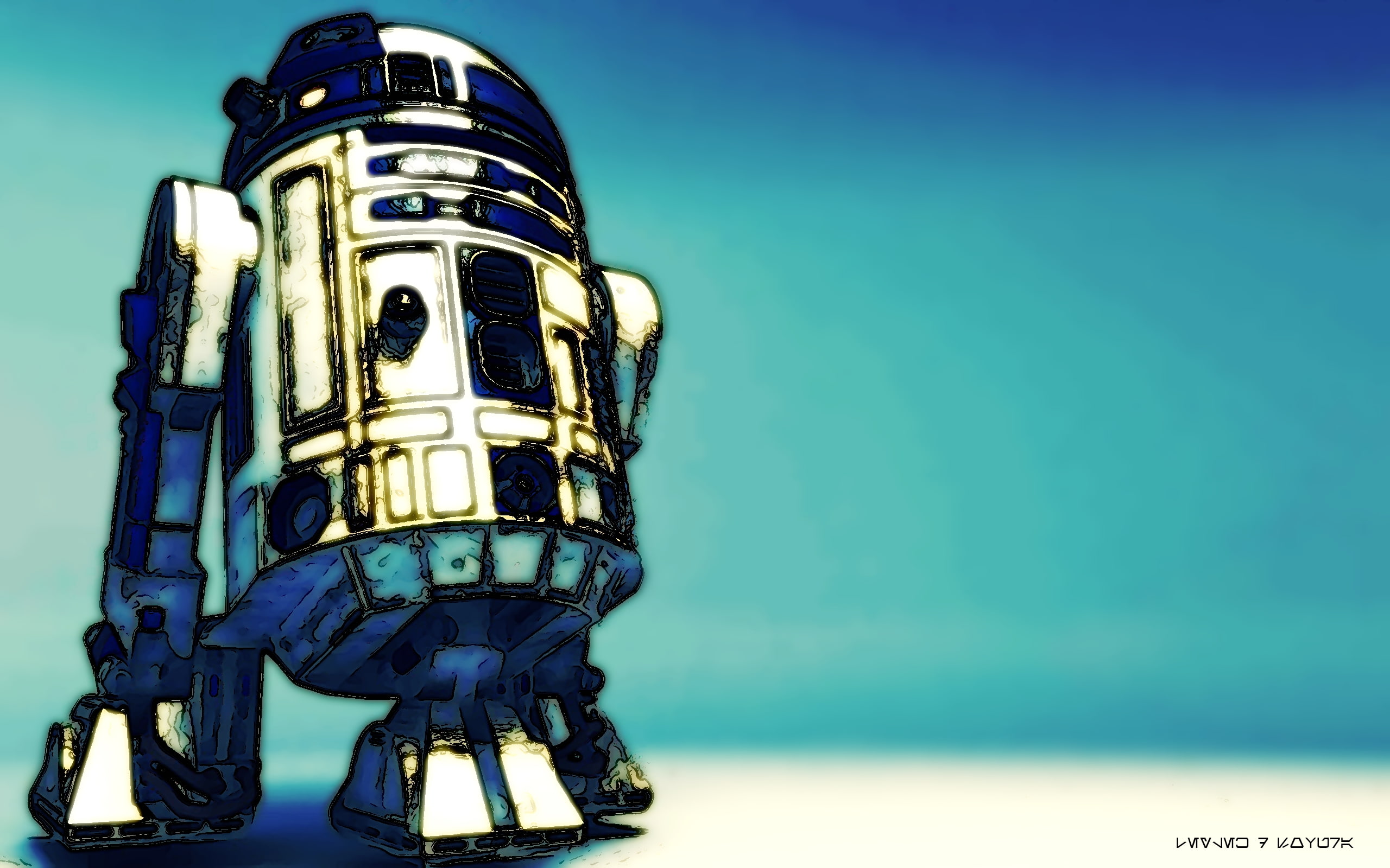 Star Wars, R2, artwork, Leylek.D.Sovura, D2, 2K, HD Wallpaper