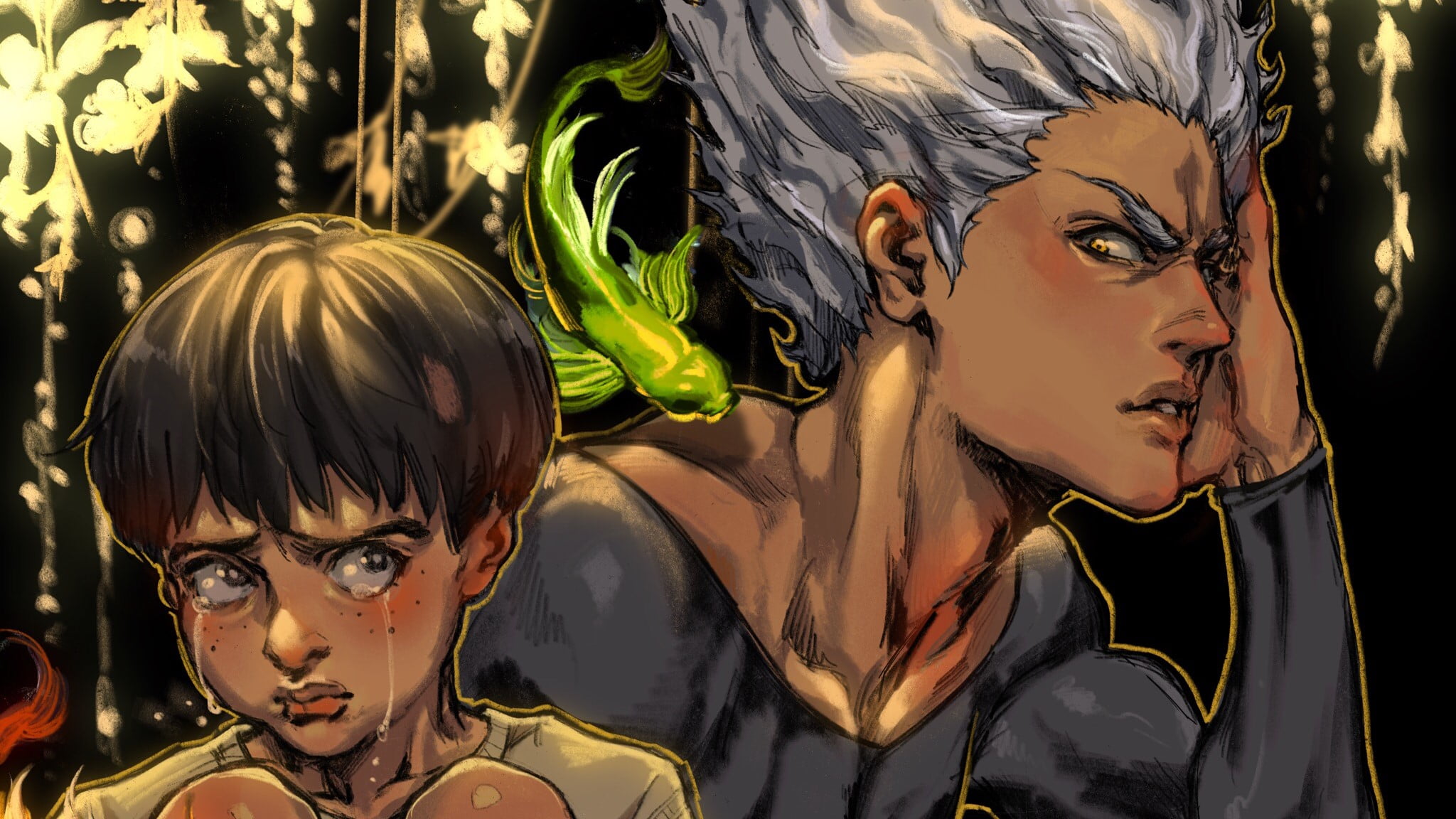 Anime, Tareo (One-Punch Man), One-Punch Man, Garou (One-Punch Man), 1080P, HD Wallpaper